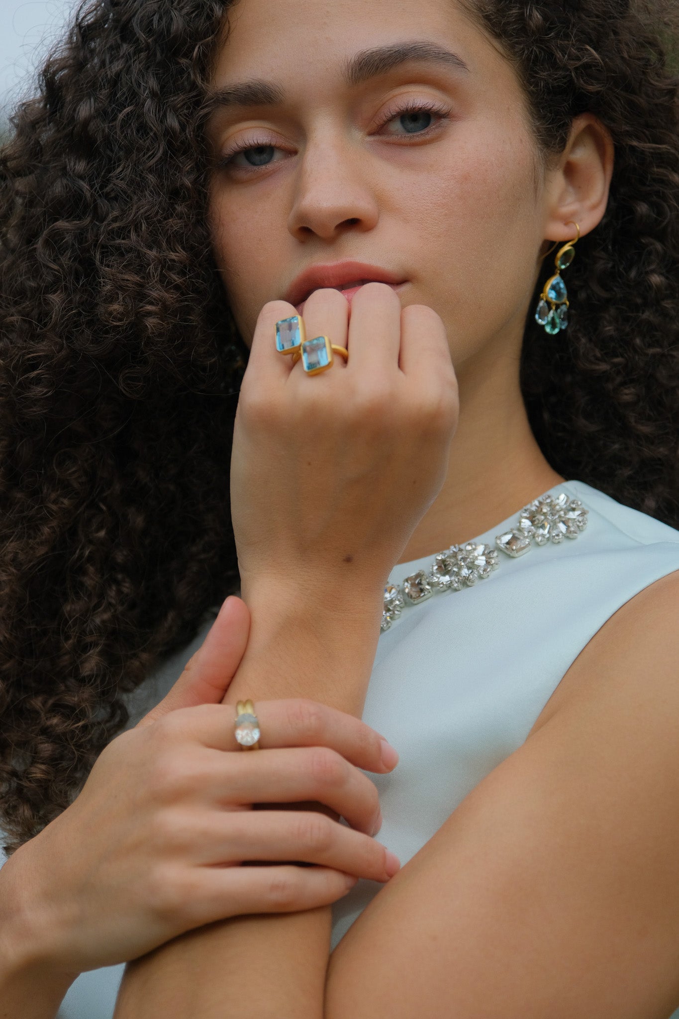 MARIE-HELENE DE TAILLAC | PARIS GABRIELLE D'ESTREES EARRINGS