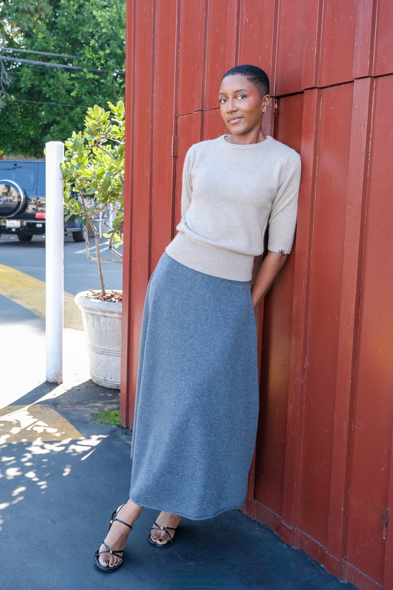 EXTREME CASHMERE | 3/4 SLEEVE CASHMERE KNIT
