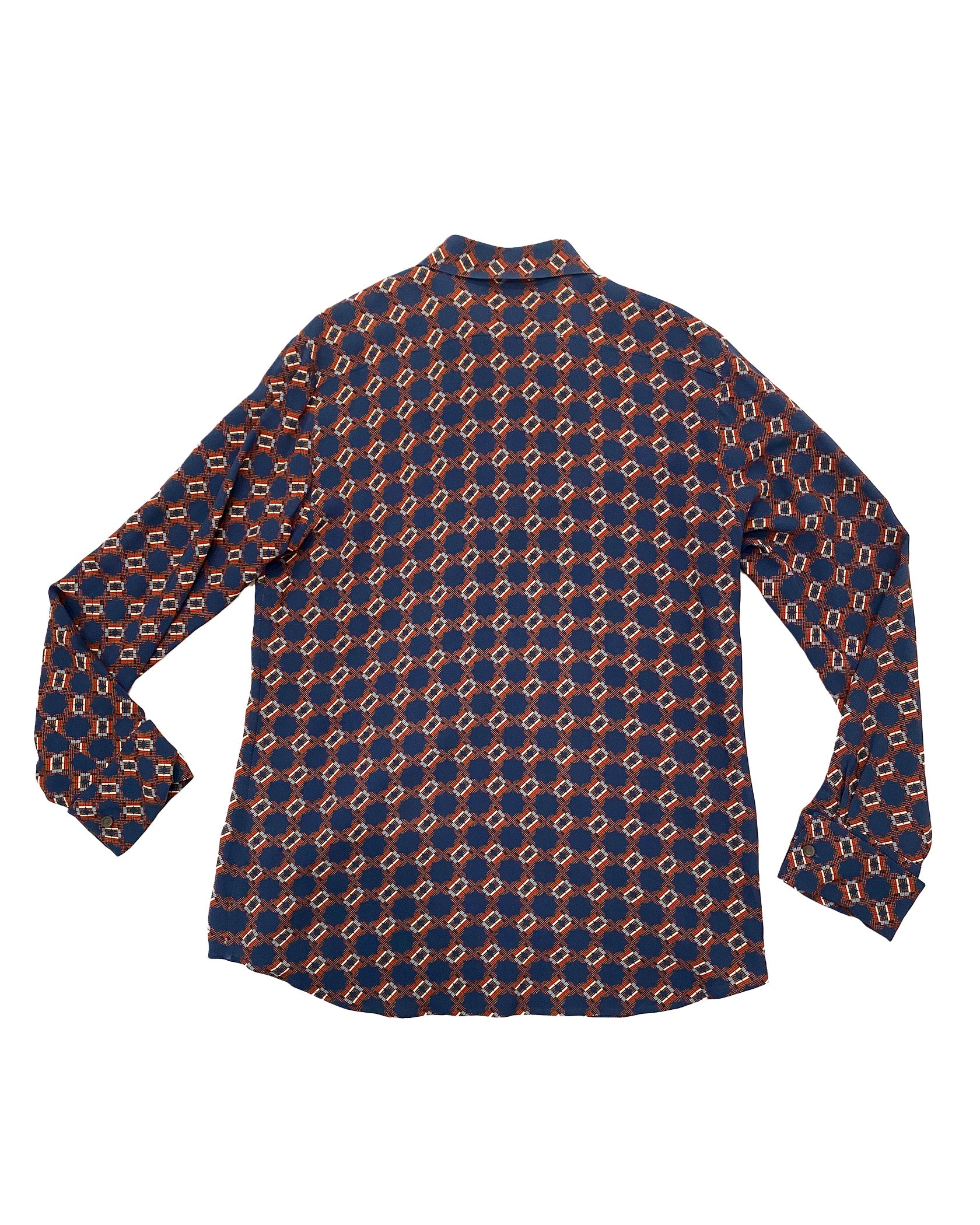 DRIES VAN NOTEN | MOSAIC PRINT EMBROIDERED BLOUSE