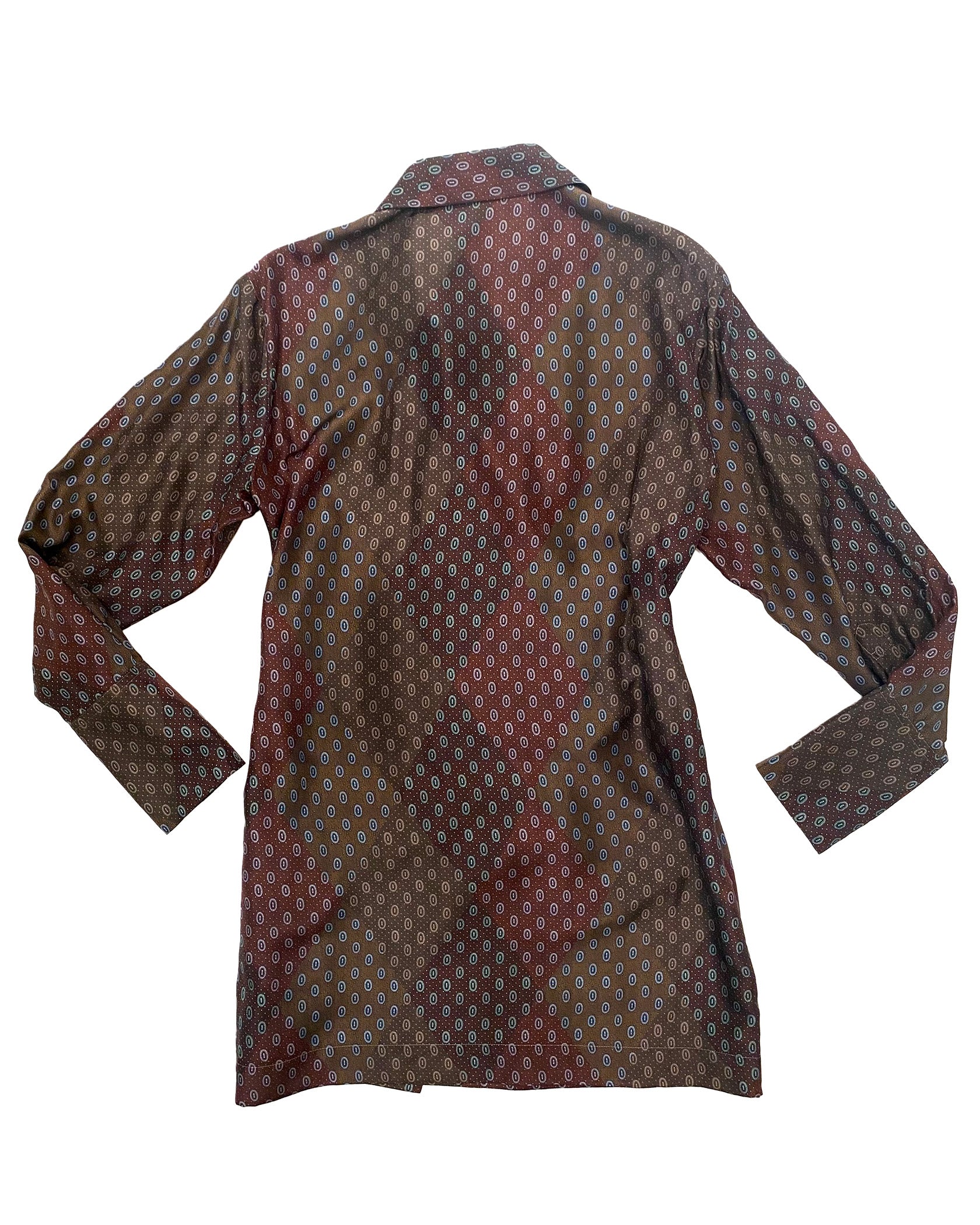 DRIES VAN NOTEN | ARGYLE PRINT SHORT KIMONO TOP