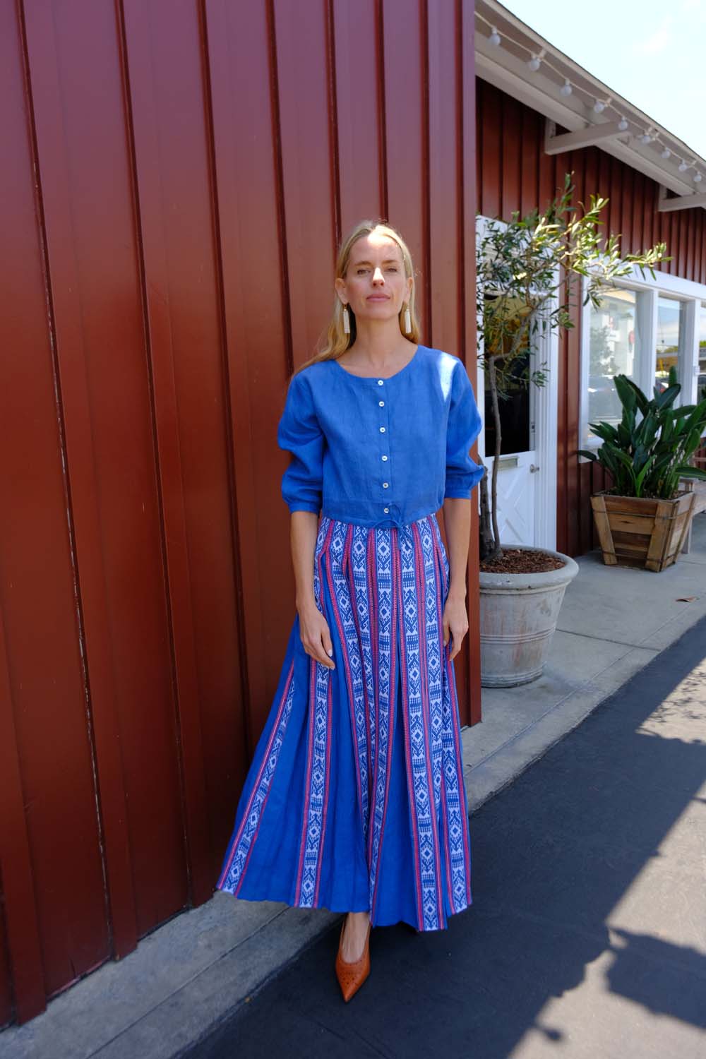 EMPORIO SIRENUSE | CROPPED JINNY BLOUSE | WOMEN'S LUXURY DESIGNER CLOTHING, JEWELRY & ACCESSORIES | CAPITOL CHARLOTTE, NC & BRENTWOOD, CA
