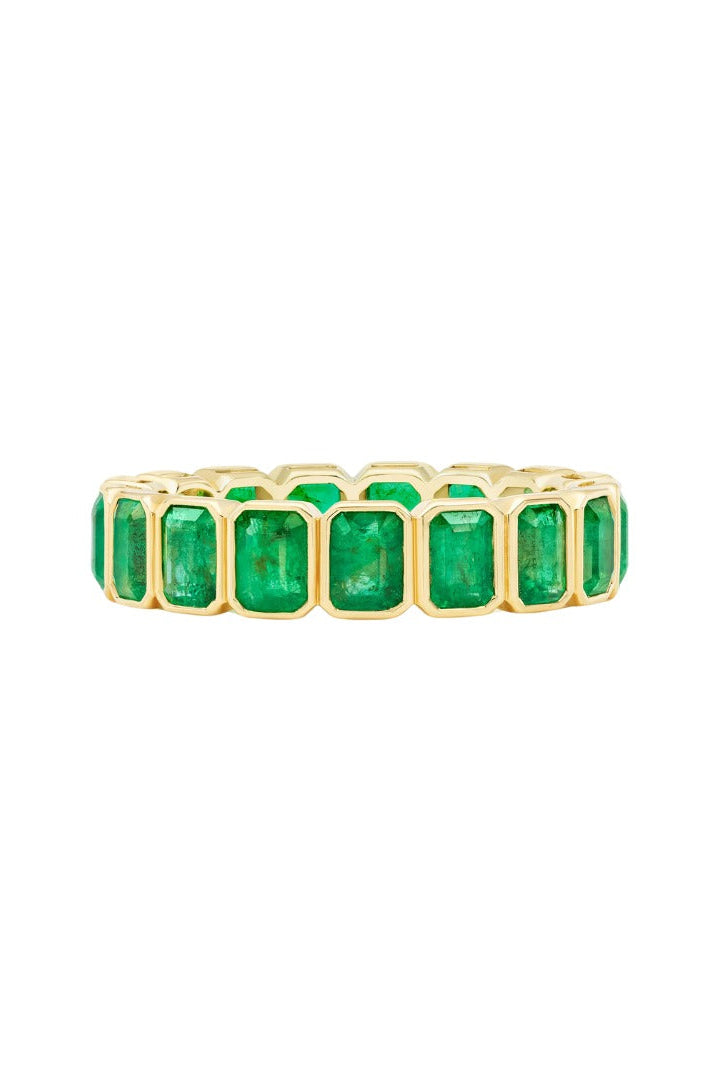 HENRI NÖEL | EMERALD CUT EMERALD BAND