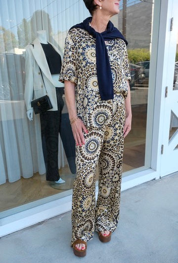 OFFICINE GENERALE | PRINTED SILK BLOUSE