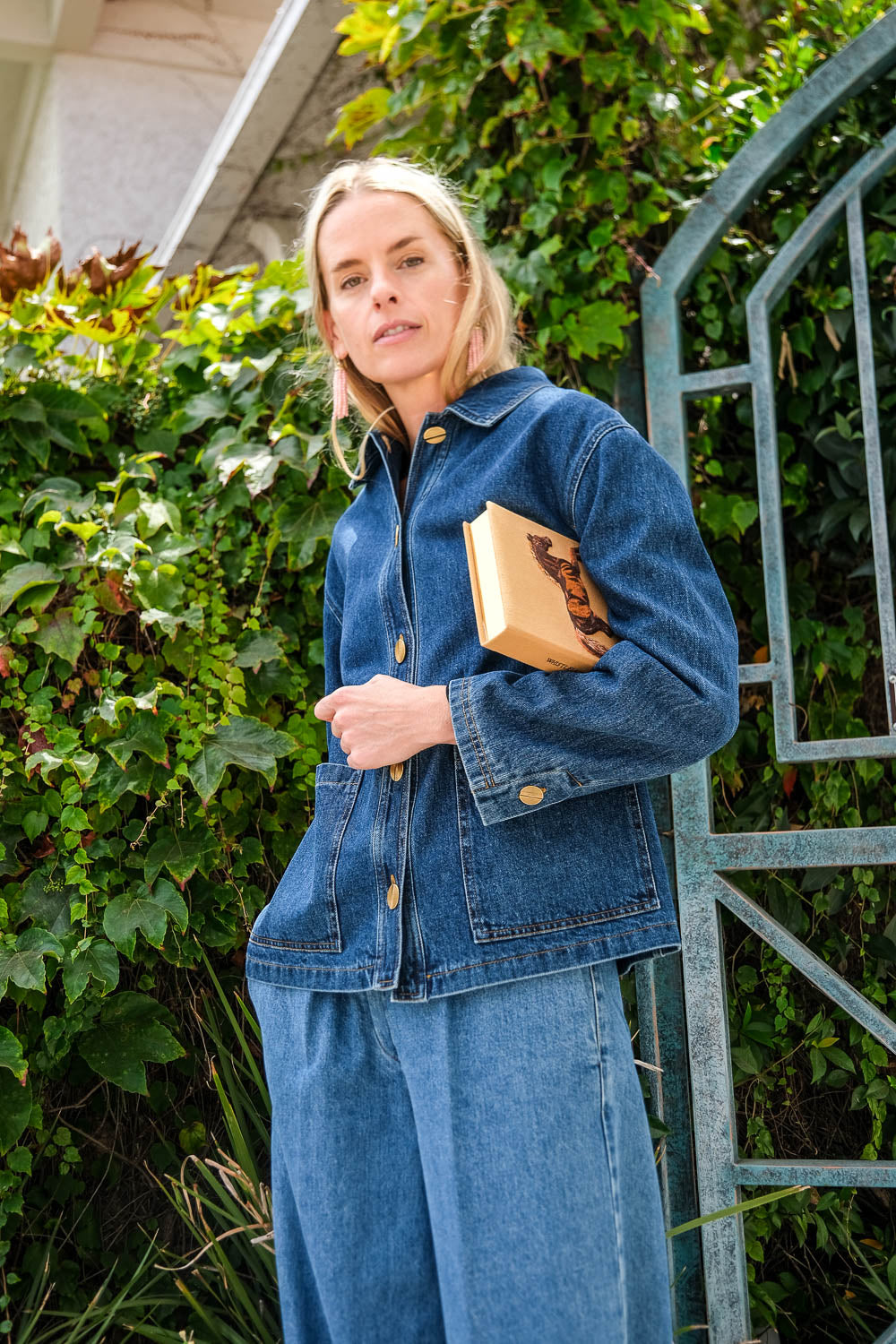 FORTE FORTE | CAVALRY DENIM WORKWEAR JACKET | WOMEN'S LUXURY DESIGNER CLOTHING, SHOES, HANDBAGS & JEWELRY | CAPITOL CHARLOTTE, NC & BRENTWOOD, CA