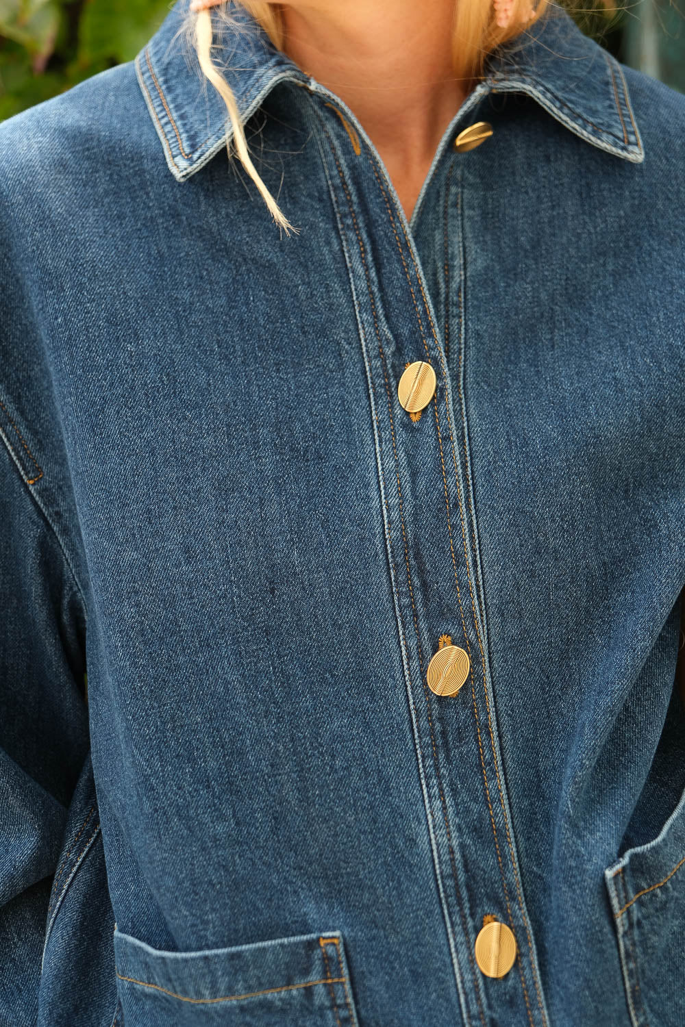 FORTE FORTE | CAVALRY DENIM WORKWEAR JACKET | WOMEN'S LUXURY DESIGNER CLOTHING, SHOES, HANDBAGS & JEWELRY | CAPITOL CHARLOTTE, NC & BRENTWOOD, CA