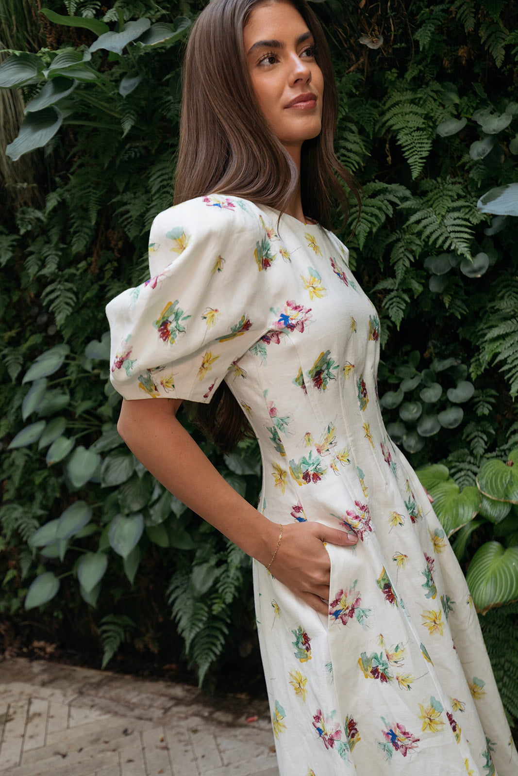 GABRIELA HEARST | PUFF RANYA DRESS | WOMEN'S LUXURY DESIGNER CLOTHING, SHOES, HANDBAGS & JEWELRY | CAPITOL CHARLOTTE, NC & BRENTWOOD, CA