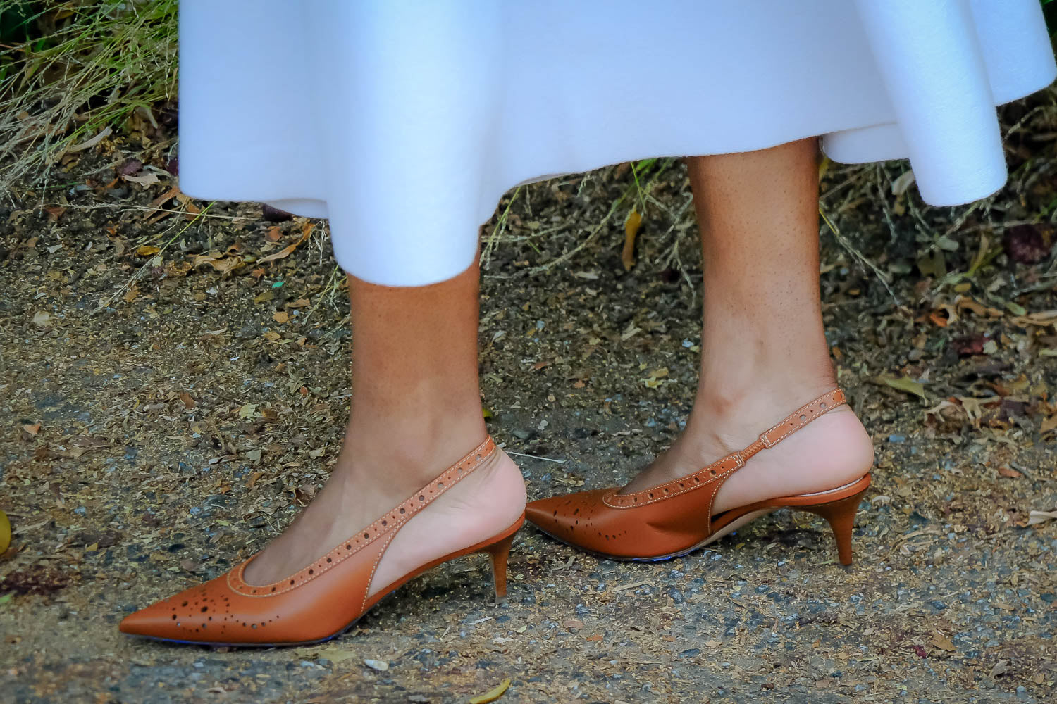 GIANVITO ROSSI | LEATHER LASER CUT SLINGBACK KITTEN HEEL | WOMEN'S LUXURY DESIGNER CLOTHING, SHOES, HANDBAGS & JEWELRY | CAPITOL CHARLOTTE, NC & BRENTWOOD, CA