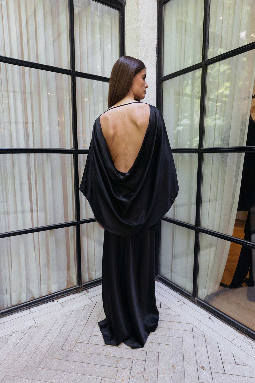 HEIRLOME | ANNA OPEN BACK GOWN | WOMEN'S LUXURY DESIGNER CLOTHING, JEWELRY & ACCESSORIES | CAPITOL CHARLOTTE, NC & BRENTWOOD, CA