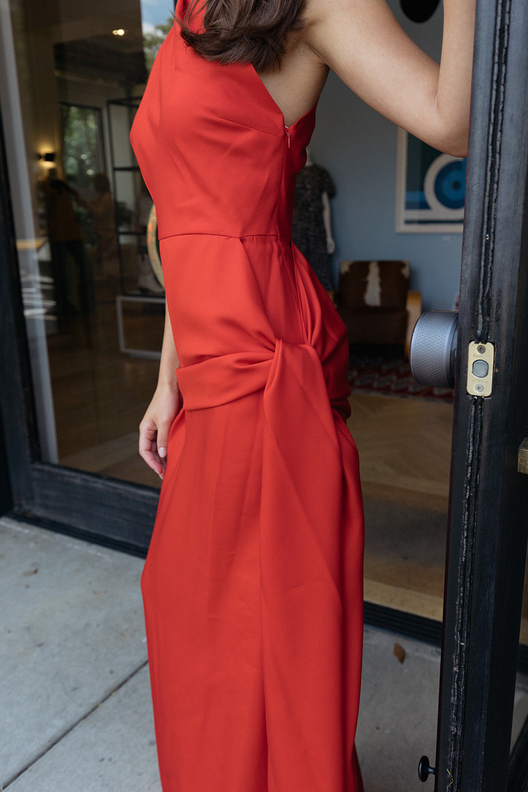 HEIRLOME | HELENA DRAPED DRESS | WOMEN'S LUXURY DESIGNER CLOTHING, JEWELRY & ACCESSORIES | CAPITOL CHARLOTTE, NC & BRENTWOOD, CA