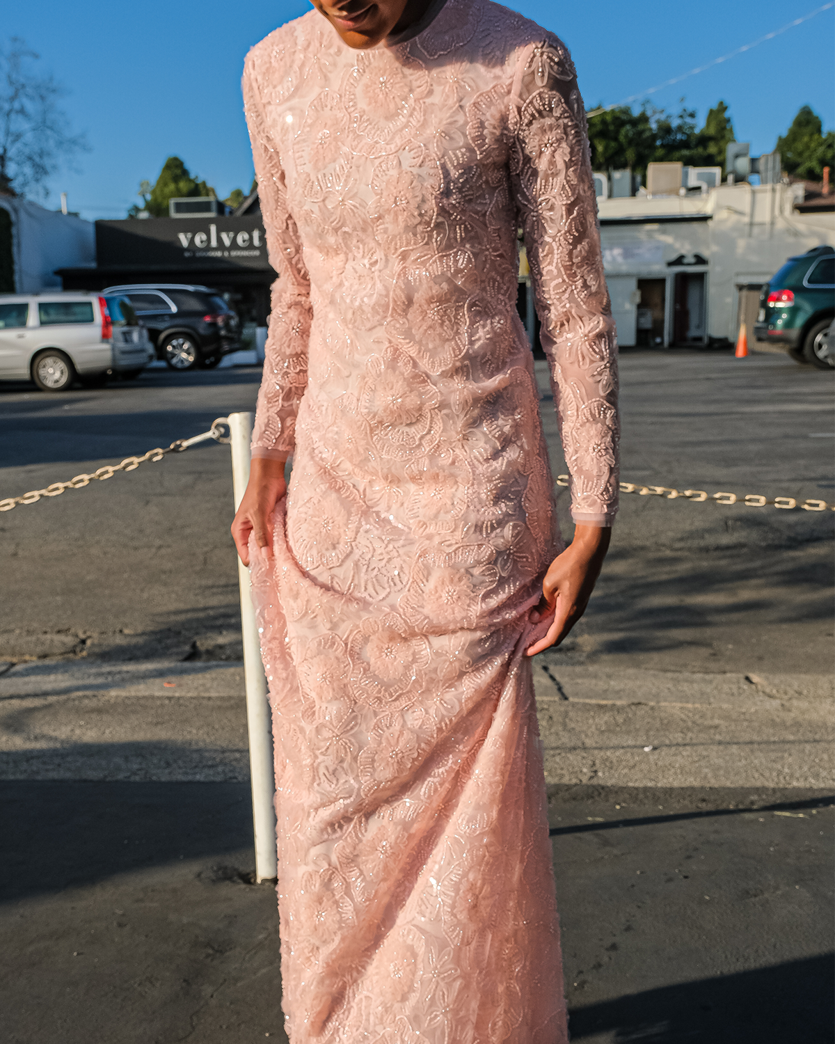 HUISHAN ZHANG | EMBROIDERED MAUREEN GOWN | WOMEN'S LUXURY DESIGNER CLOTHING, SHOES, HANDBAGS & JEWELRY | CAPITOL CHARLOTTE, NC & BRENTWOOD, CA