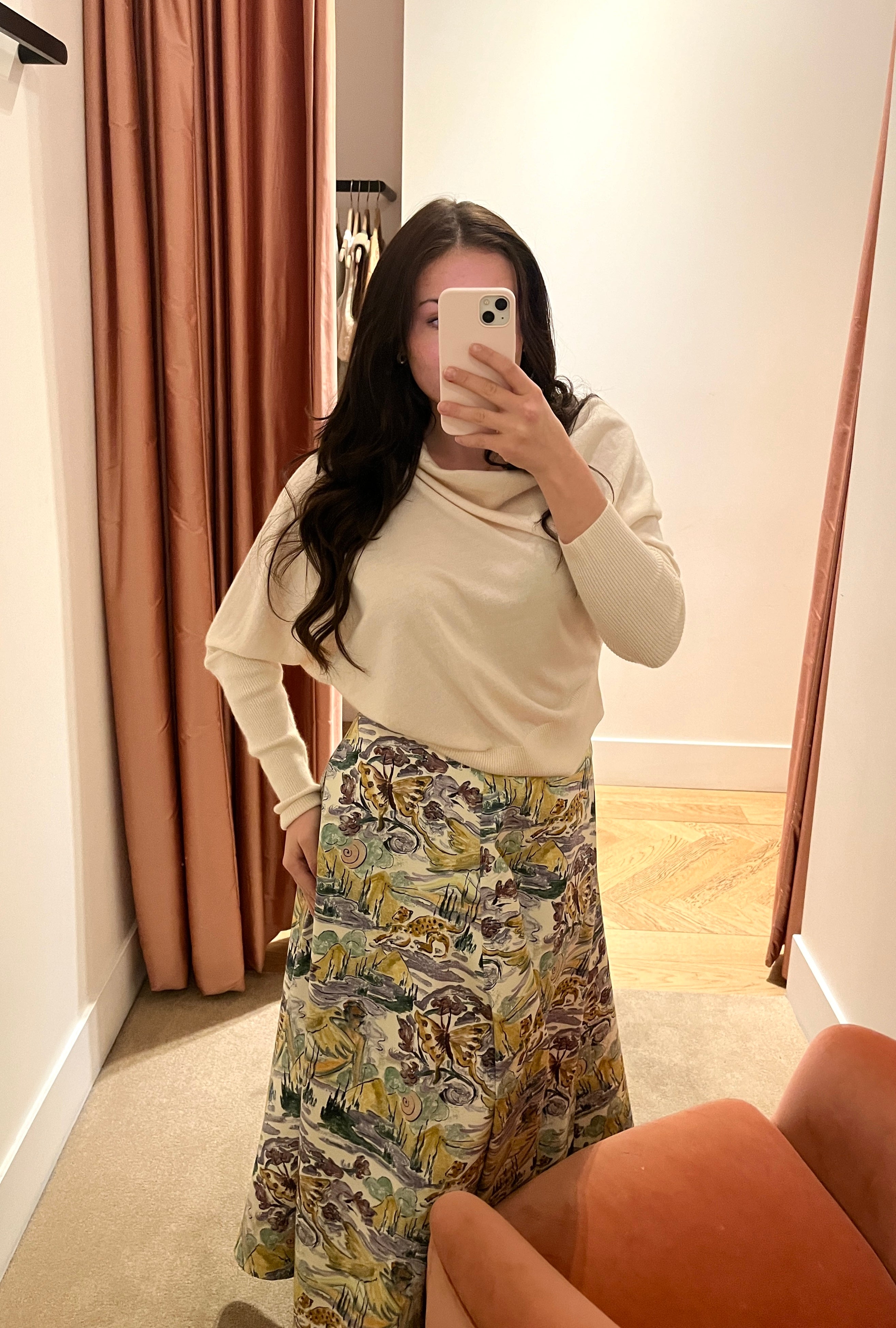 ALTUZARRA | PRINTED MIDI SKIRT