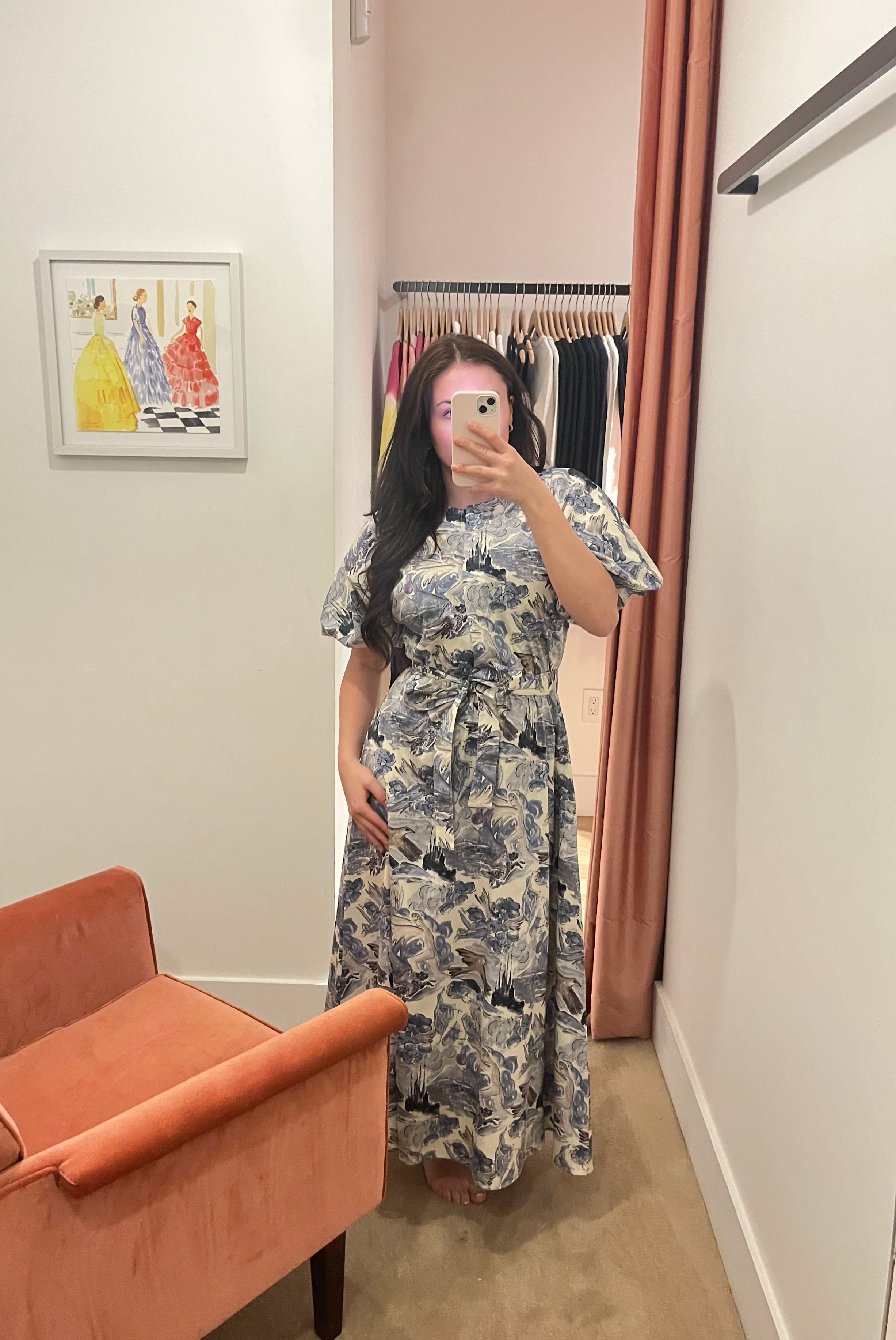 ALTUZZARA | MYTHICAL PRINT MIDI DRESS