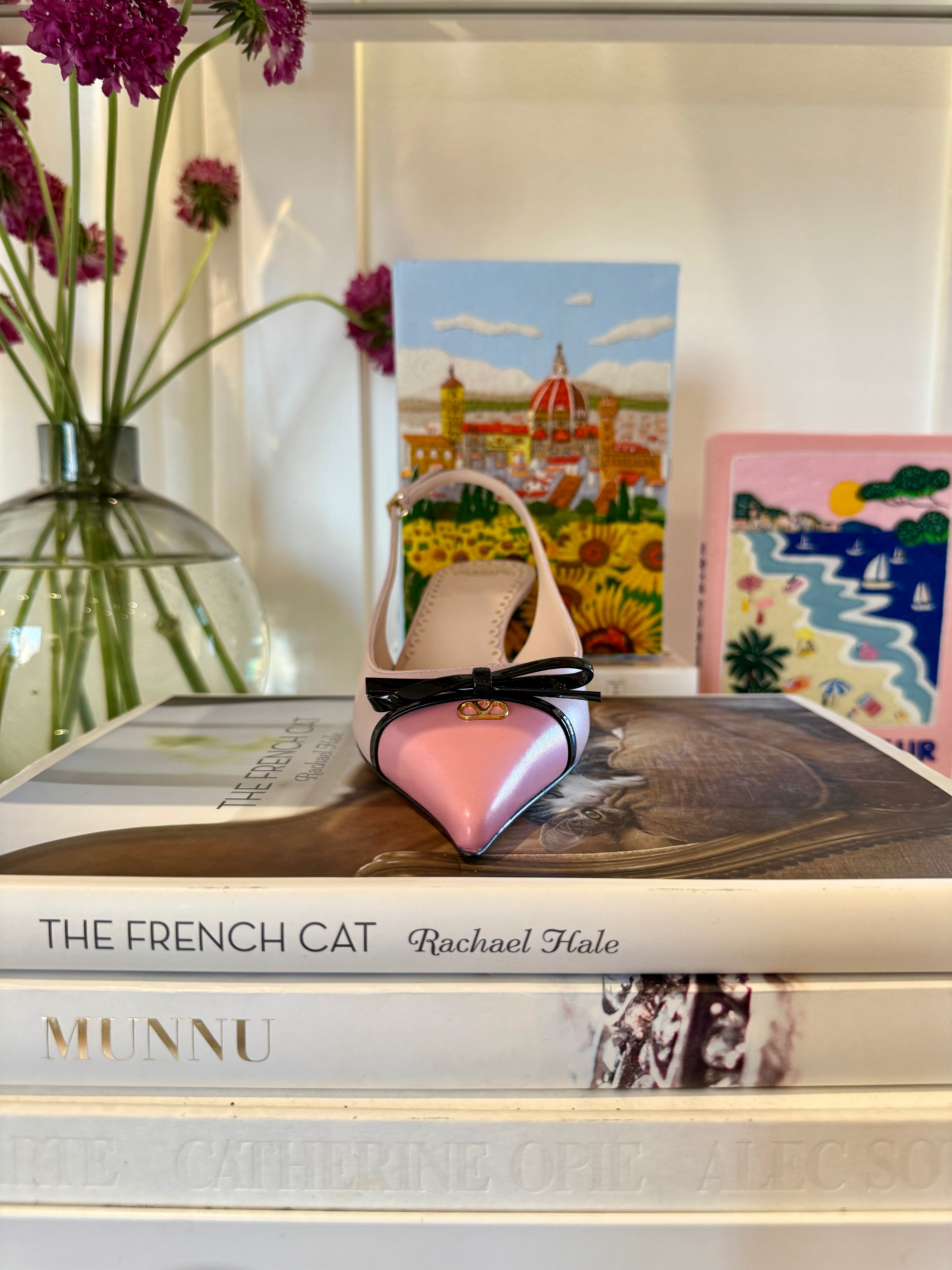 VALENTINO | SLING BACK KITTEN HEEL