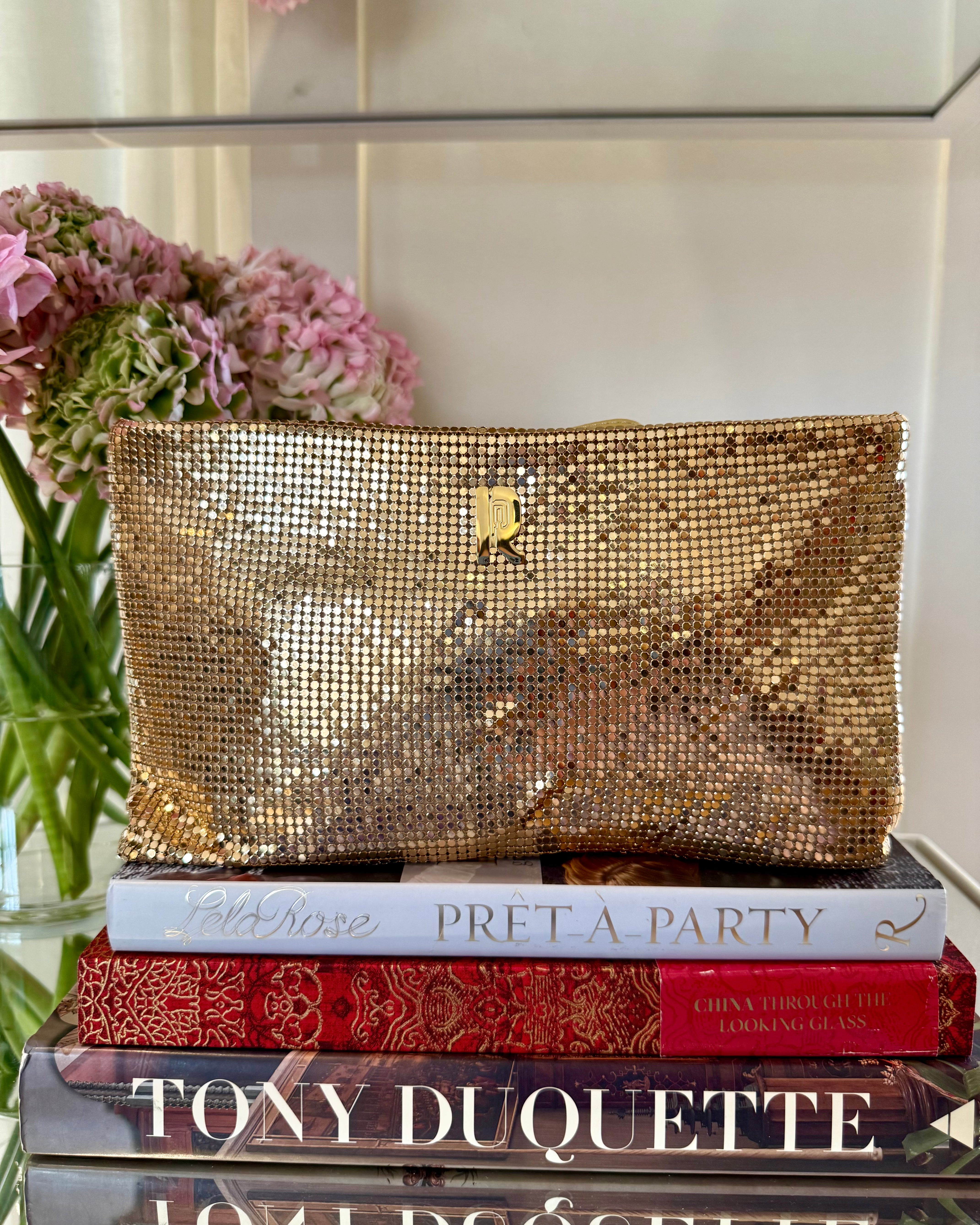 RABANNE | GOLD MESH POUCH