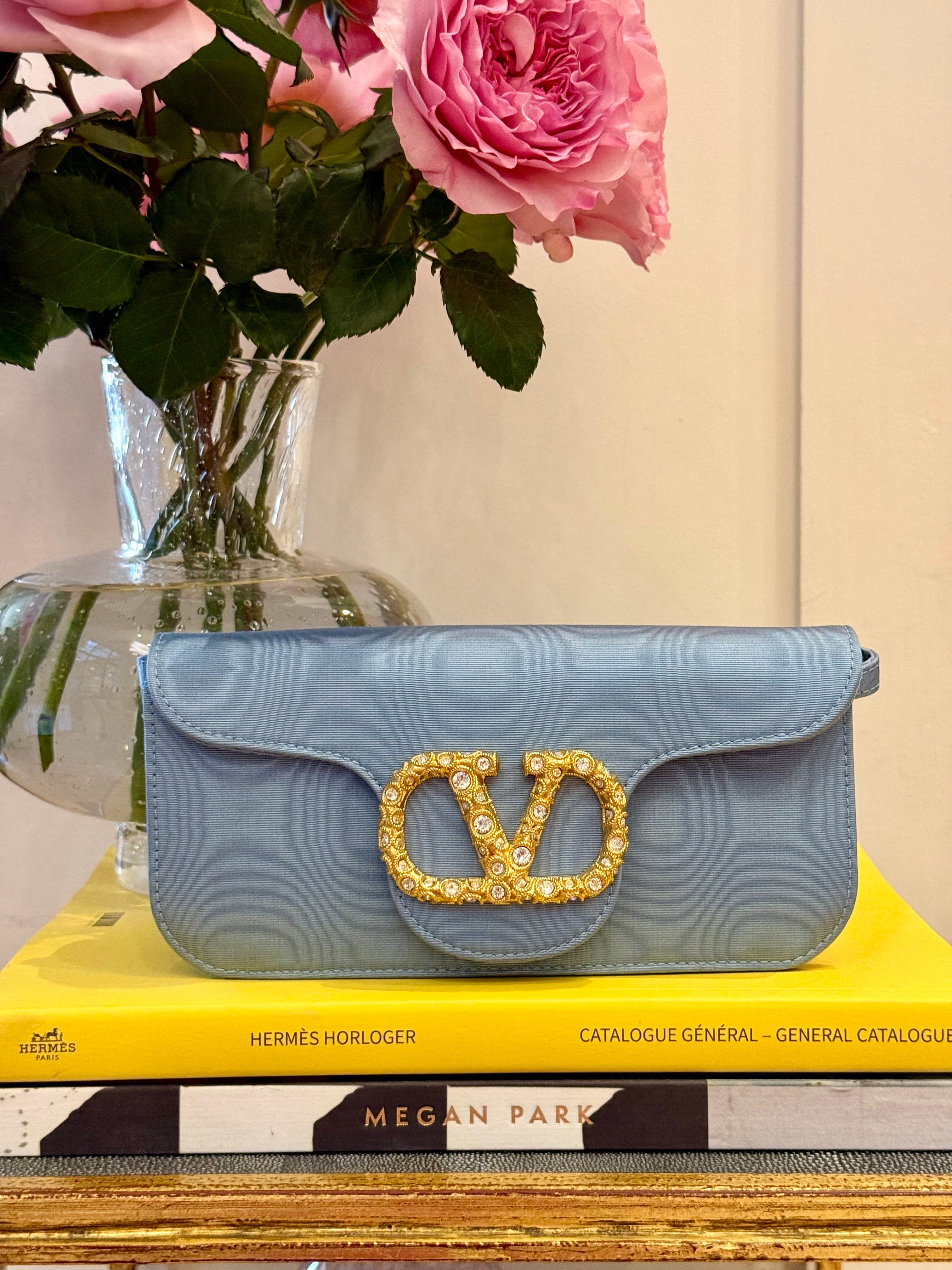 VALENTINO | LOCO VLOGO MOIR CLUTCH BAG