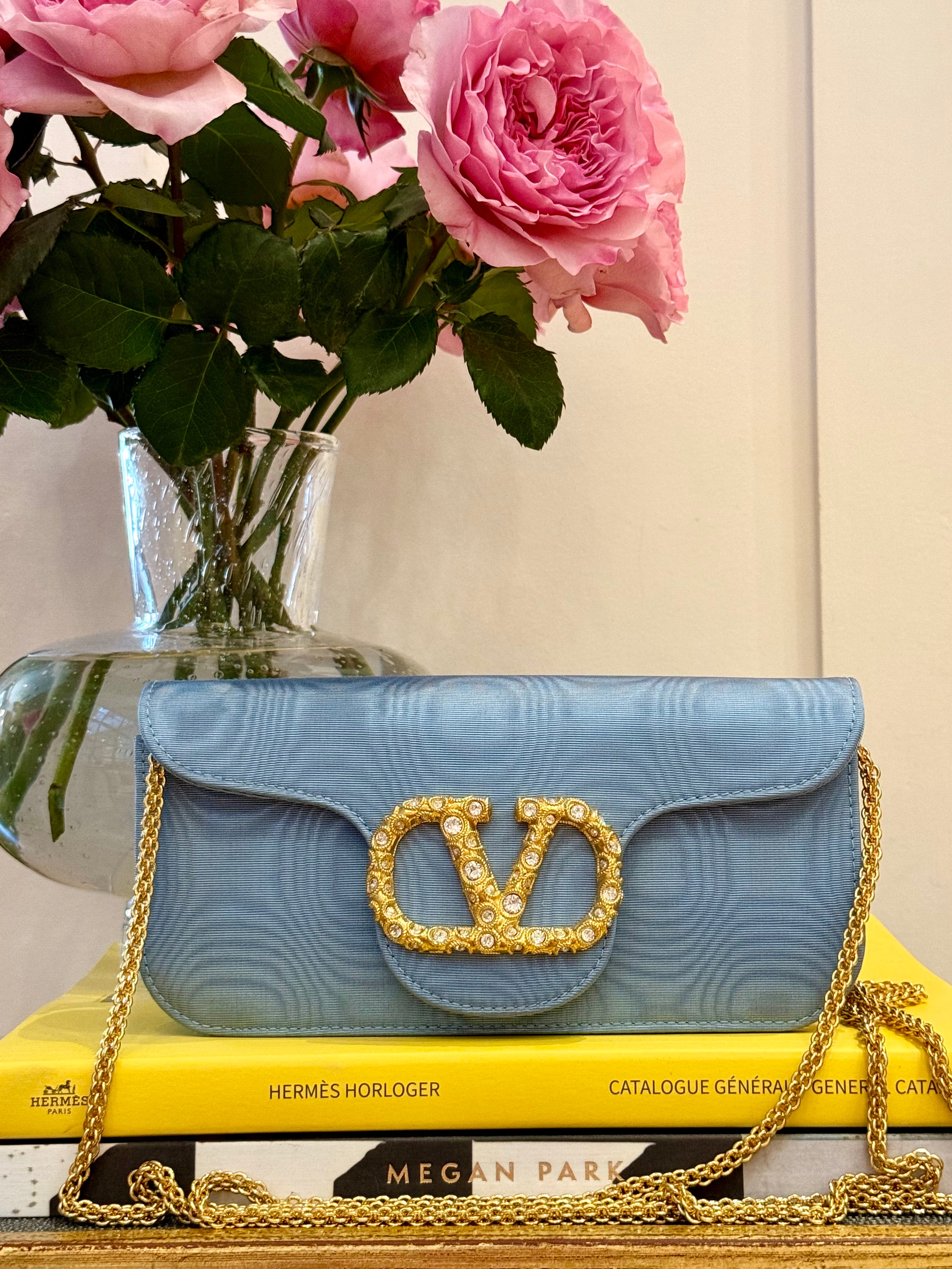 VALENTINO | LOCO VLOGO MOIR CLUTCH BAG