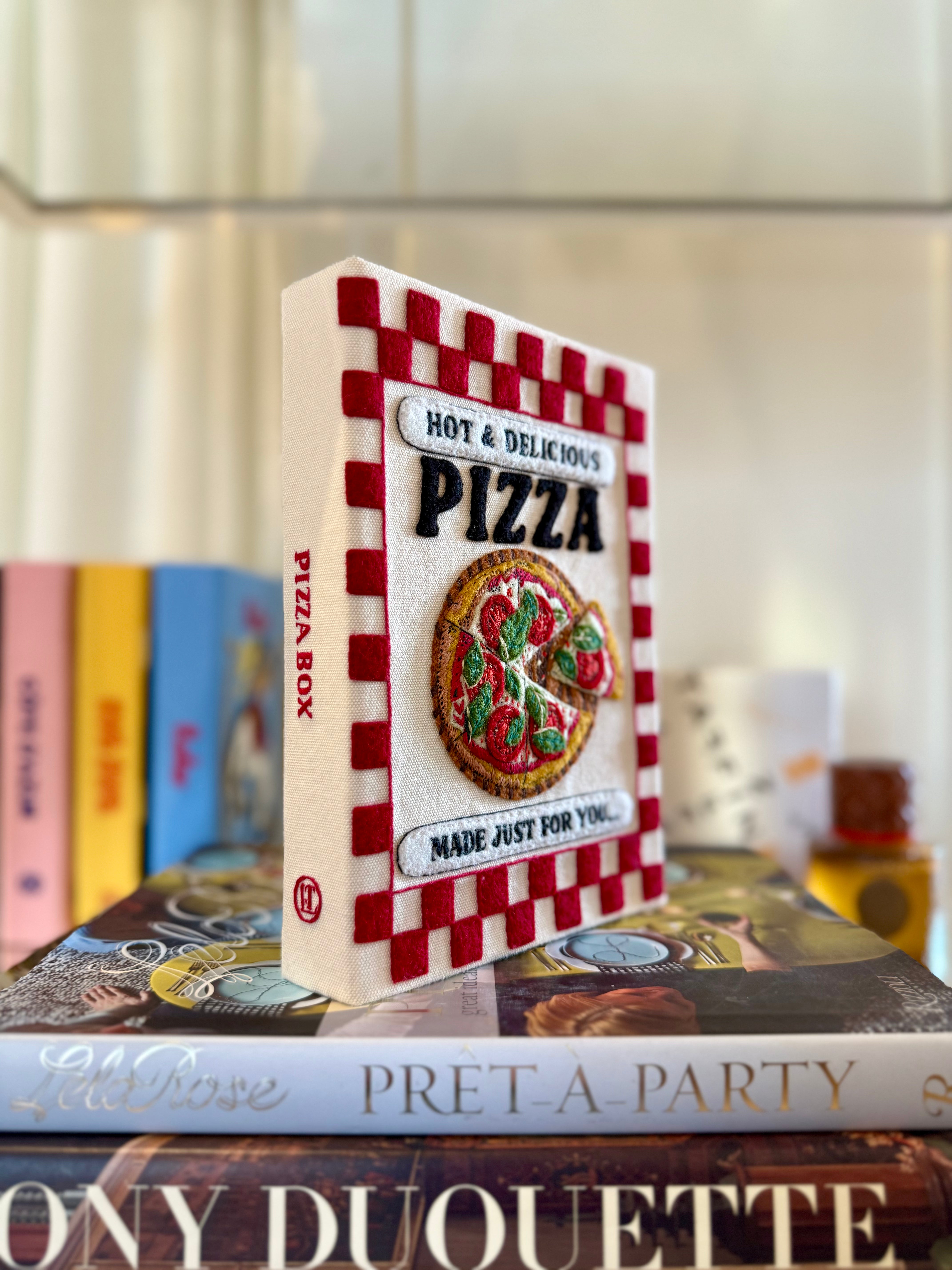 OLYMPIA LE TAN | PIZZA STRAPPED BOOK CLUTCH