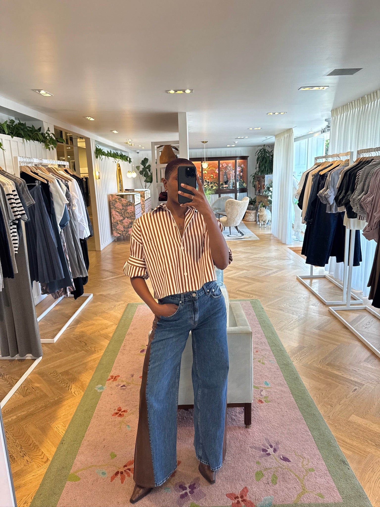 TWP | SHORT SLEEVE NEXT EX BUTTON DOWN TOP