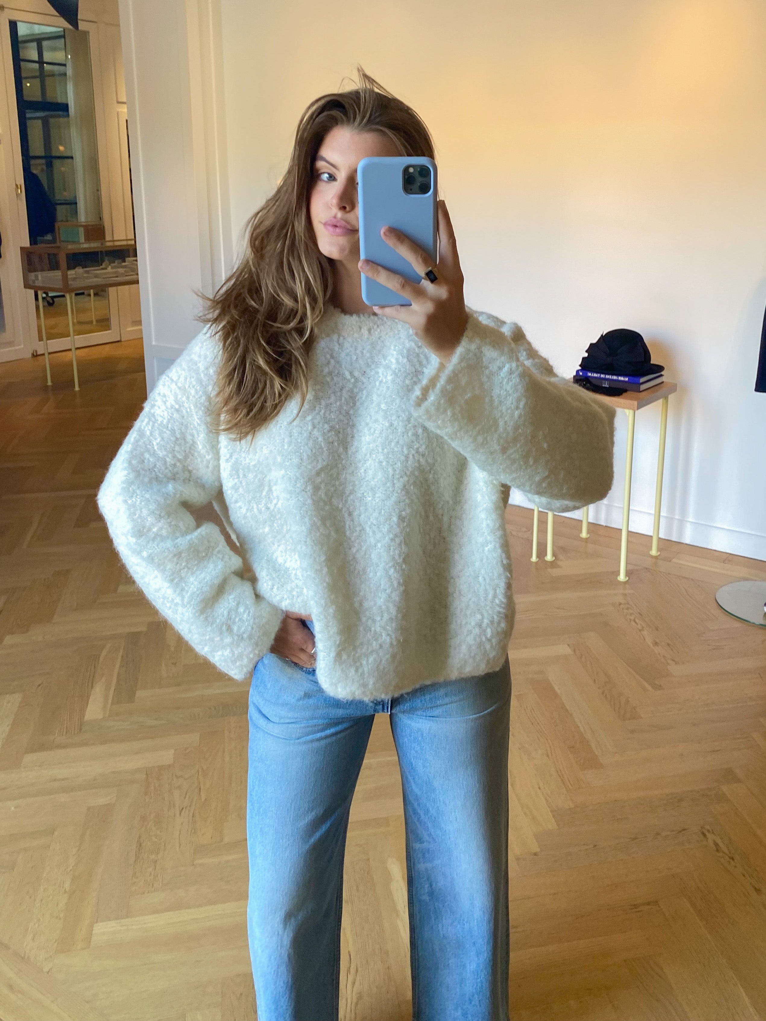 TOTEME | BOXY BOUCLE KNIT SWEATER