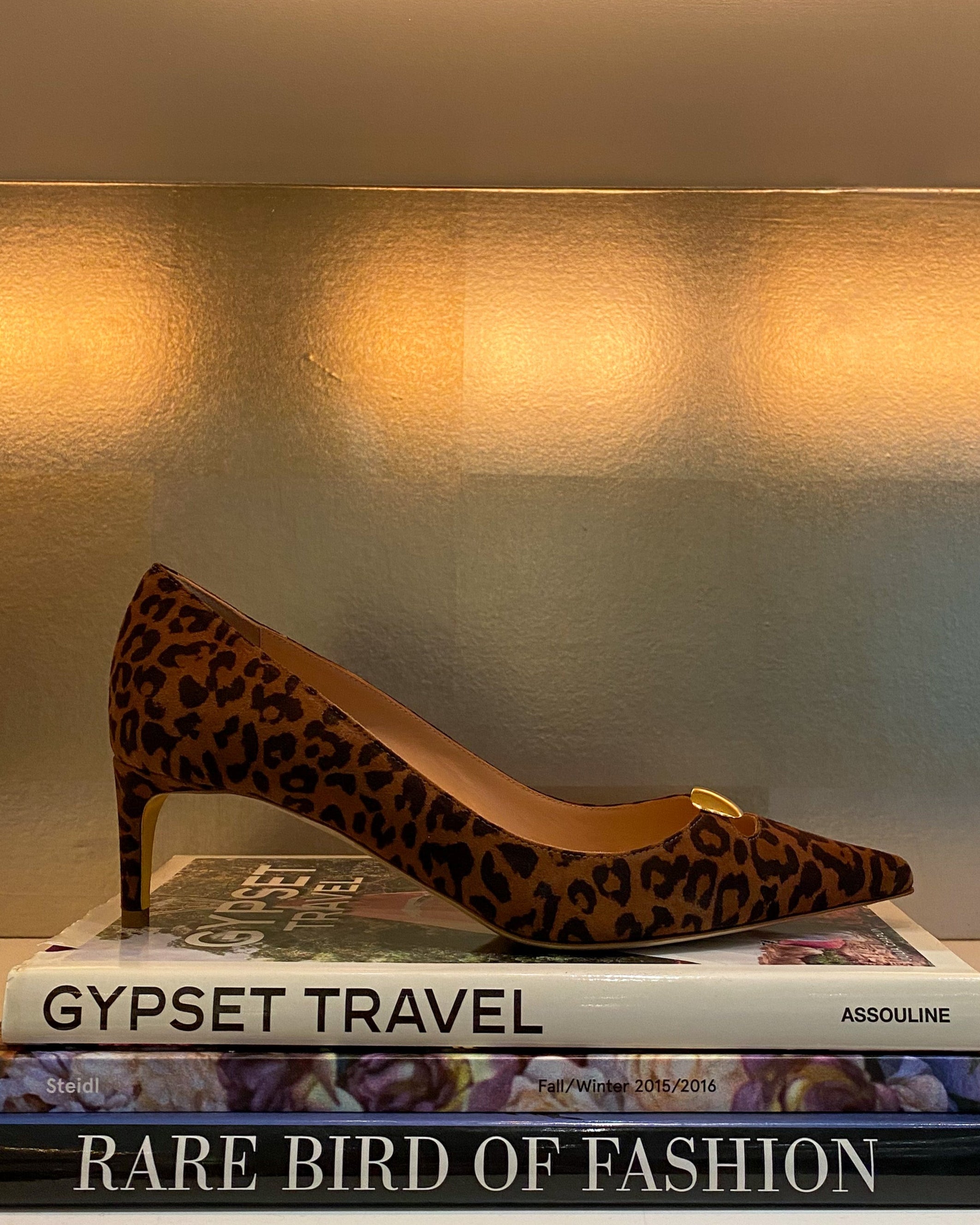 RUPERT SANDERSON | SYBILLA LEOPARD PEBBLE PUMP