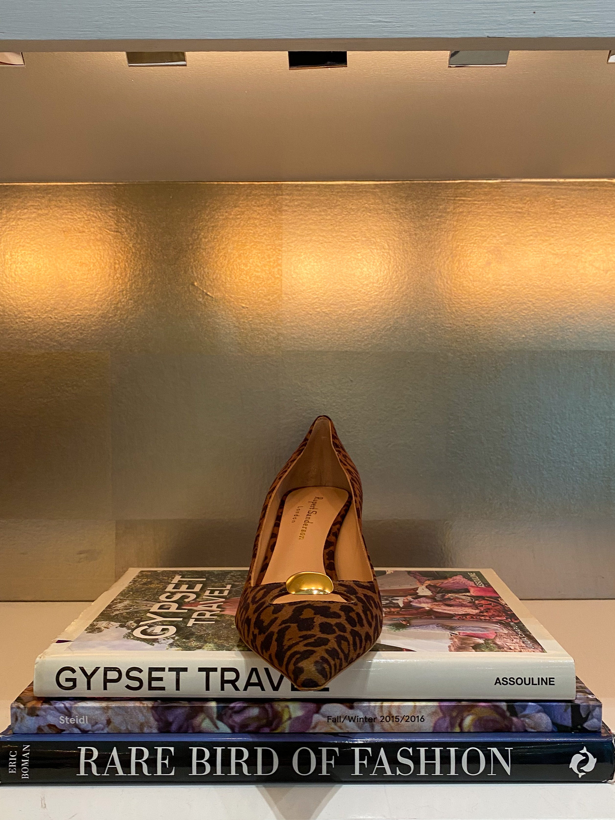 RUPERT SANDERSON | SYBILLA LEOPARD PEBBLE PUMP