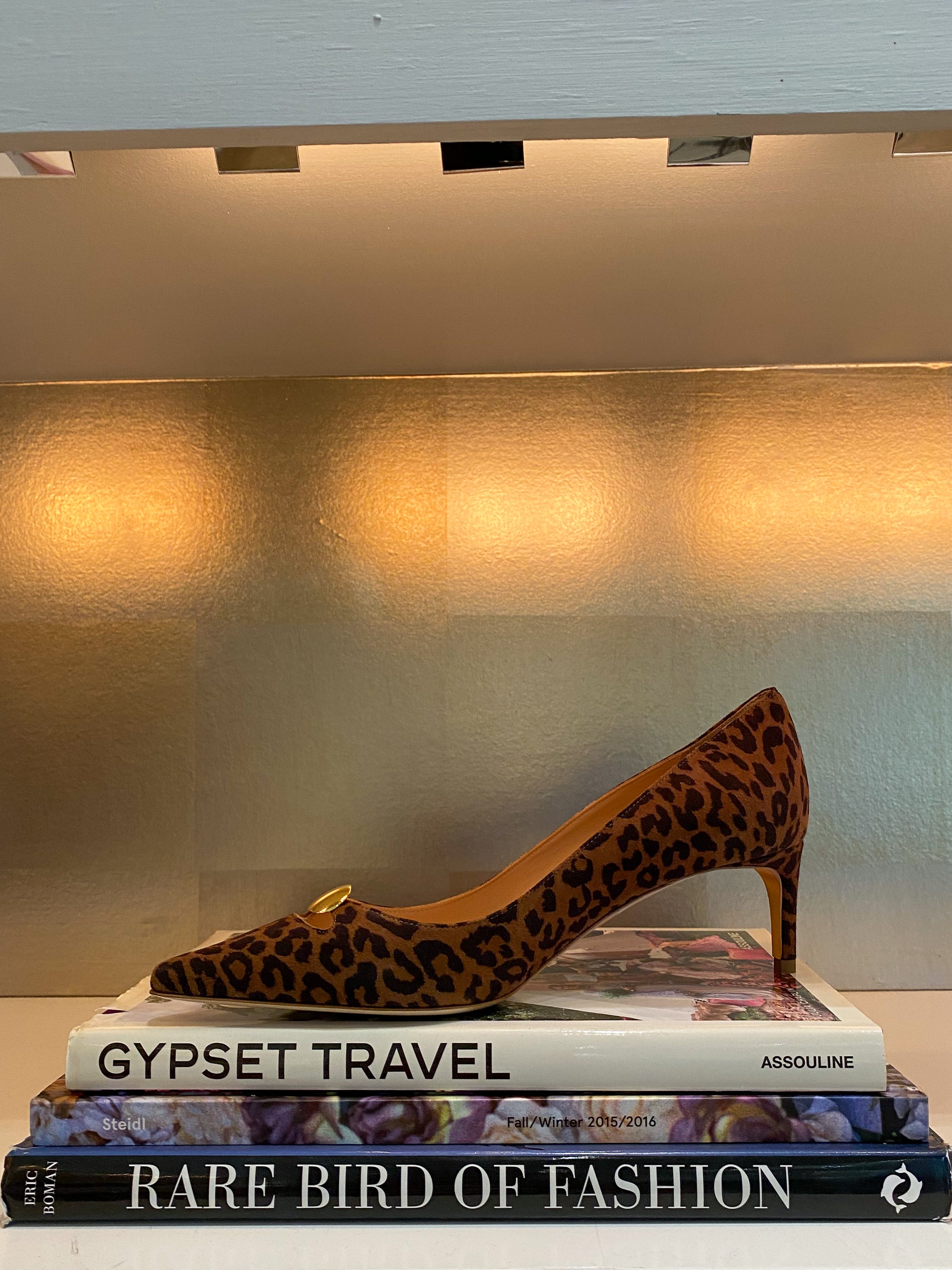 RUPERT SANDERSON | SYBILLA LEOPARD PEBBLE PUMP