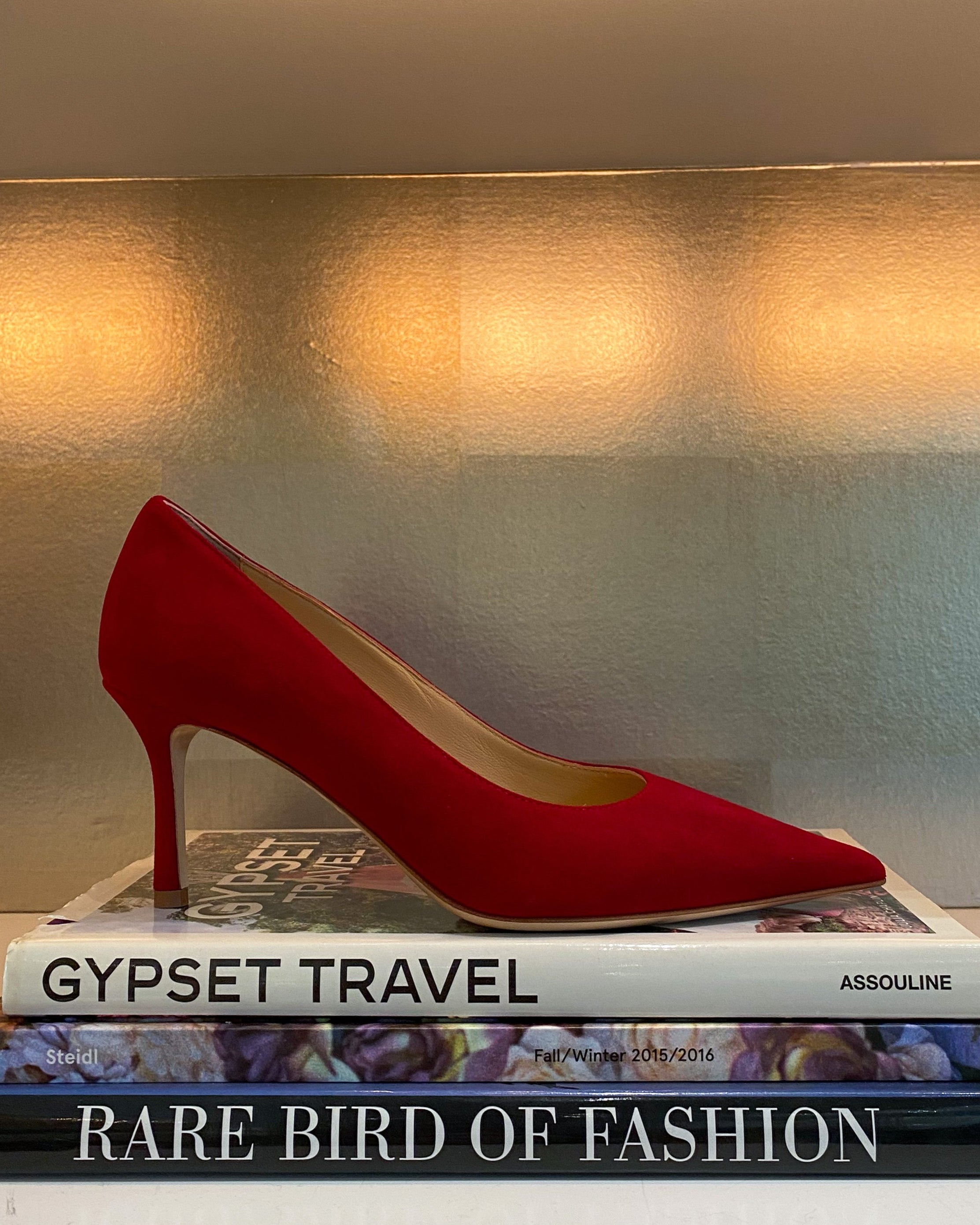 MARION PARKE | CLASSIC RED SUEDE PUMP