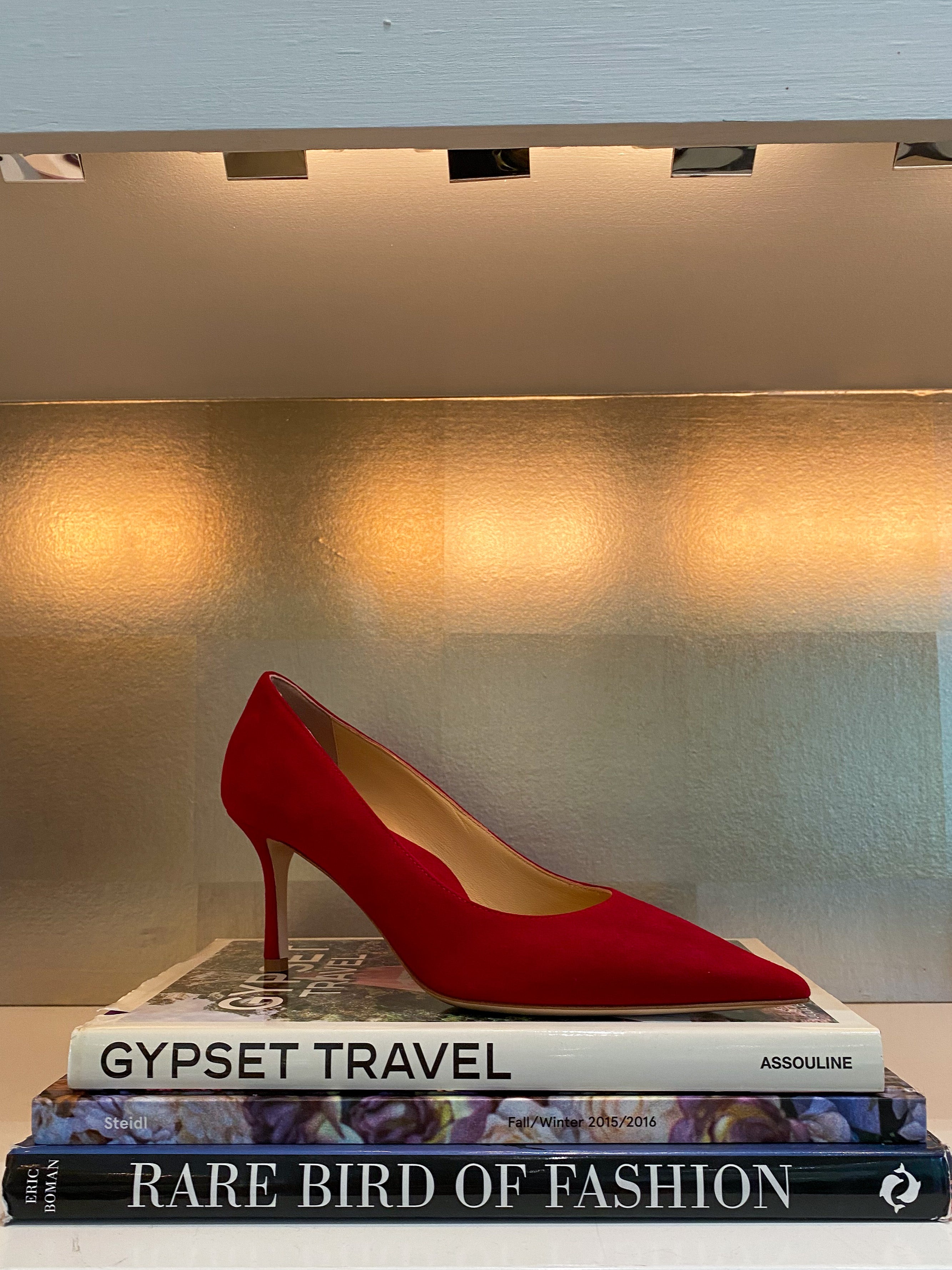 MARION PARKE | CLASSIC RED SUEDE PUMP