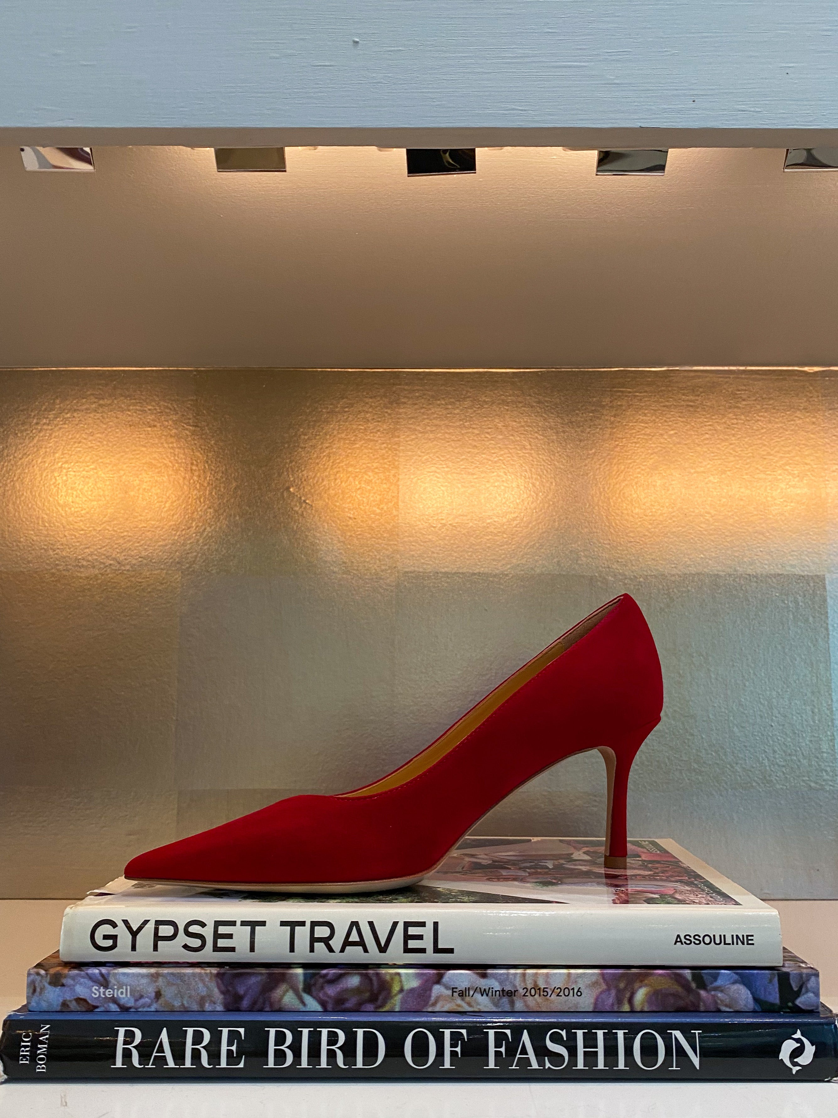 MARION PARKE | CLASSIC RED SUEDE PUMP