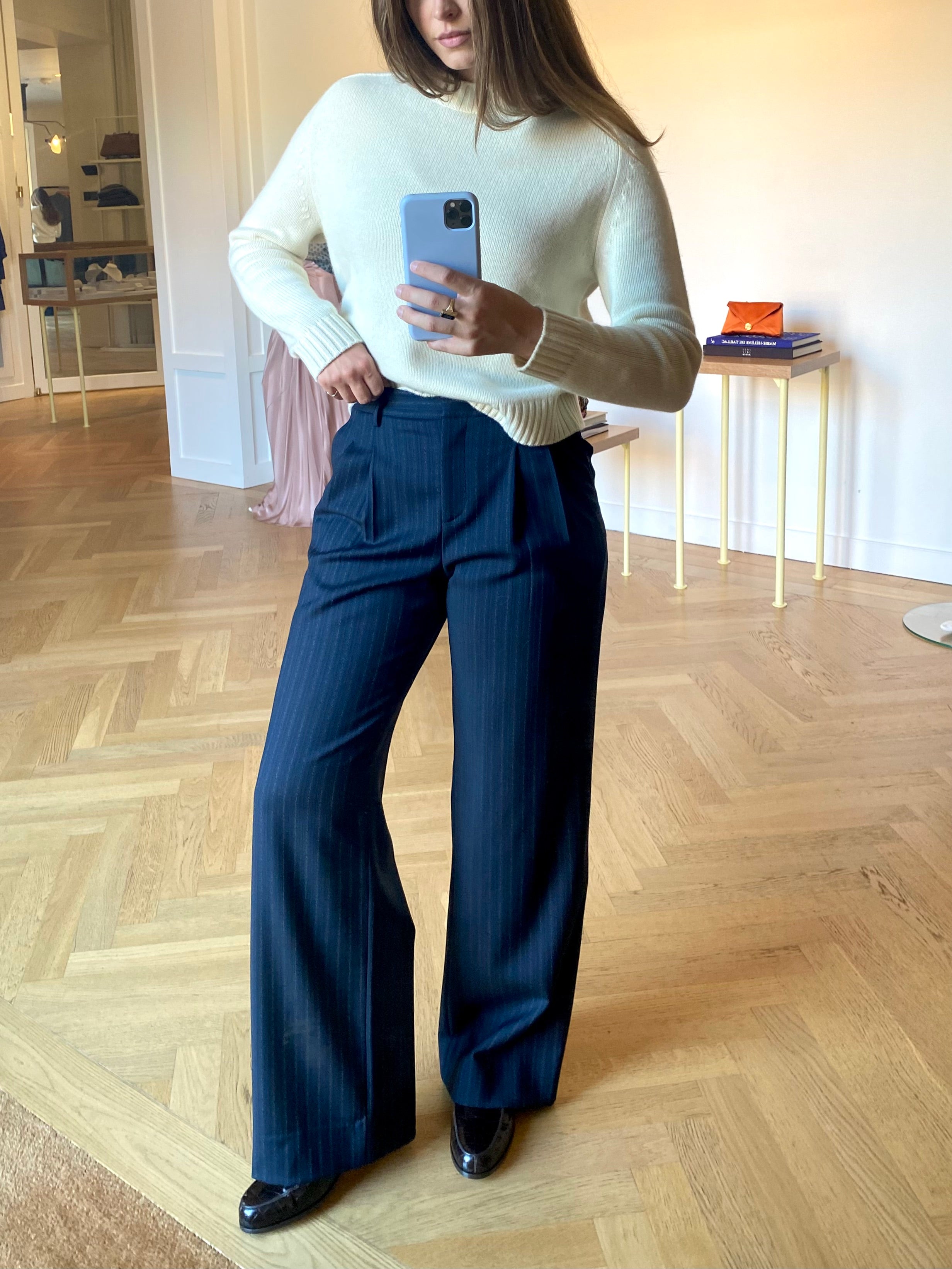 TWP | SULLI WOOL SHADOW STRIPE TROUSER