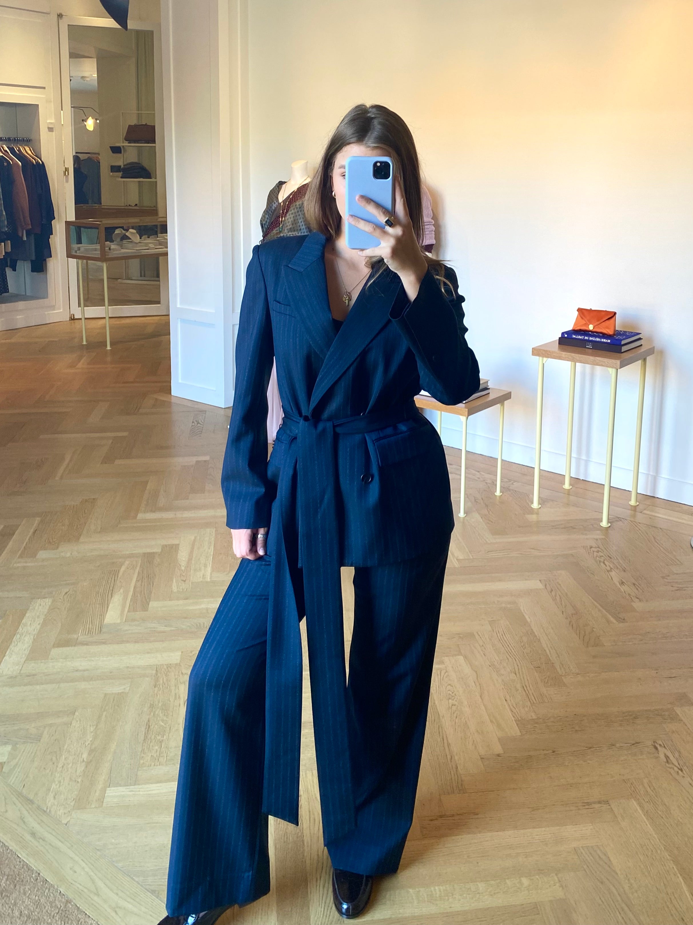 TWP | SULLI WOOL SHADOW STRIPE TROUSER