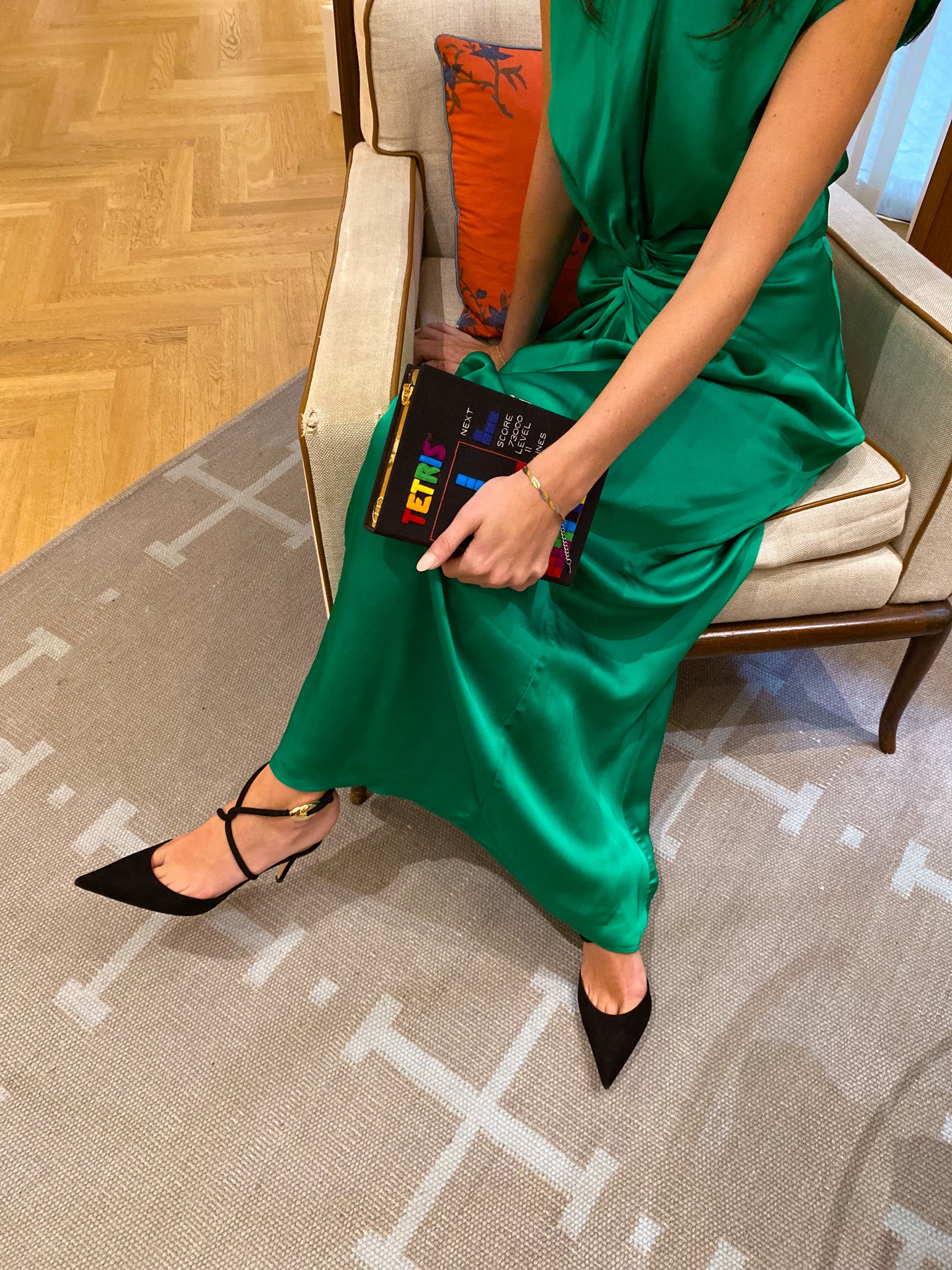 ALEJANDRA ALONSO ROJAS | SLEEVELESS TWIST FRONT DRESS