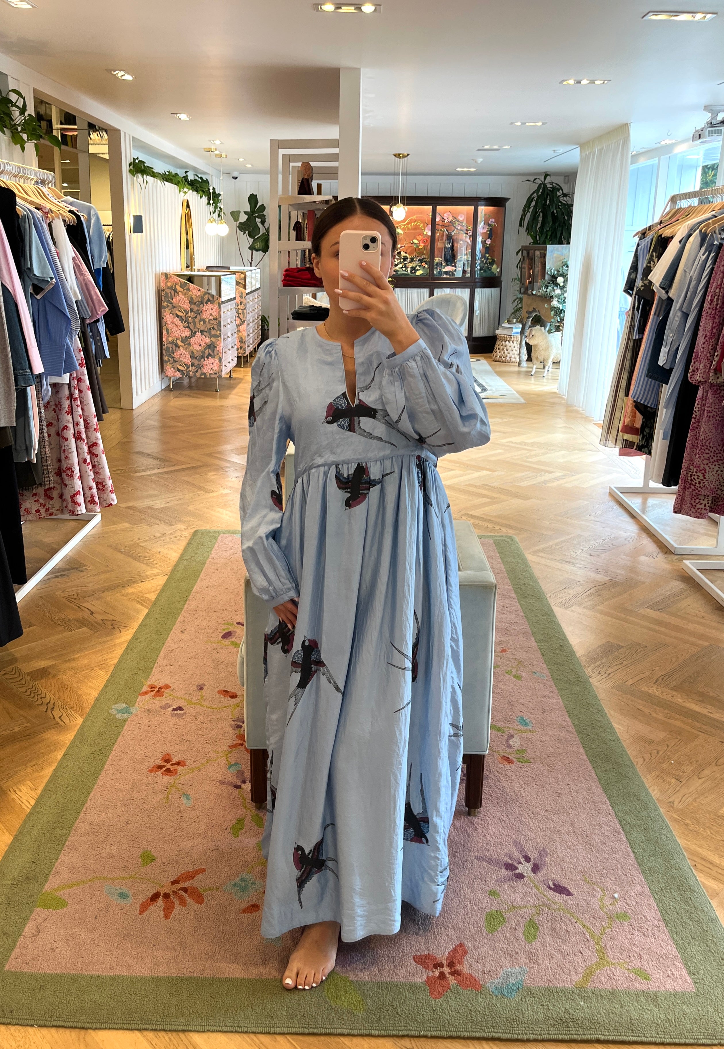 ALIX OF BOHEMIA | WINIFRED SWALLOW SILK DRESS