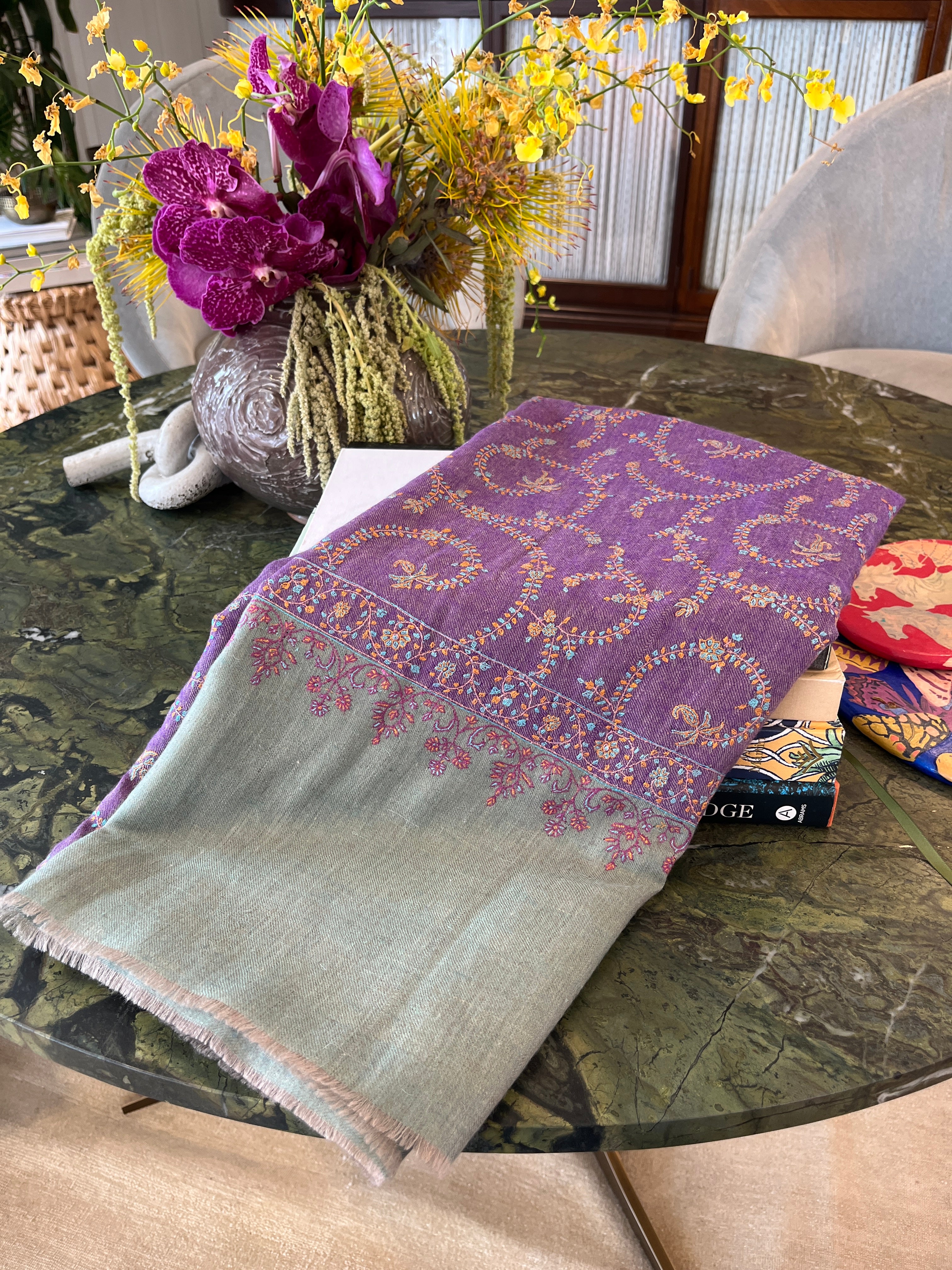 YASER | CASHMERE SWIRL SHAWL