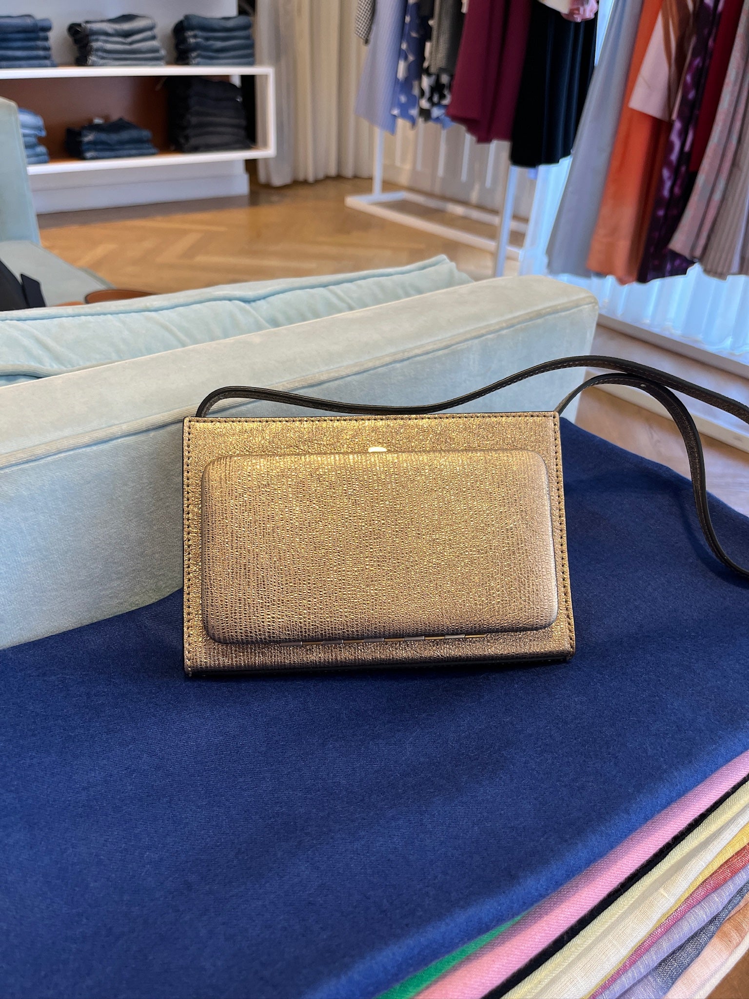 LUTZ MORRIS | METALLIC PARKER HORIZON SHOULDER BAG