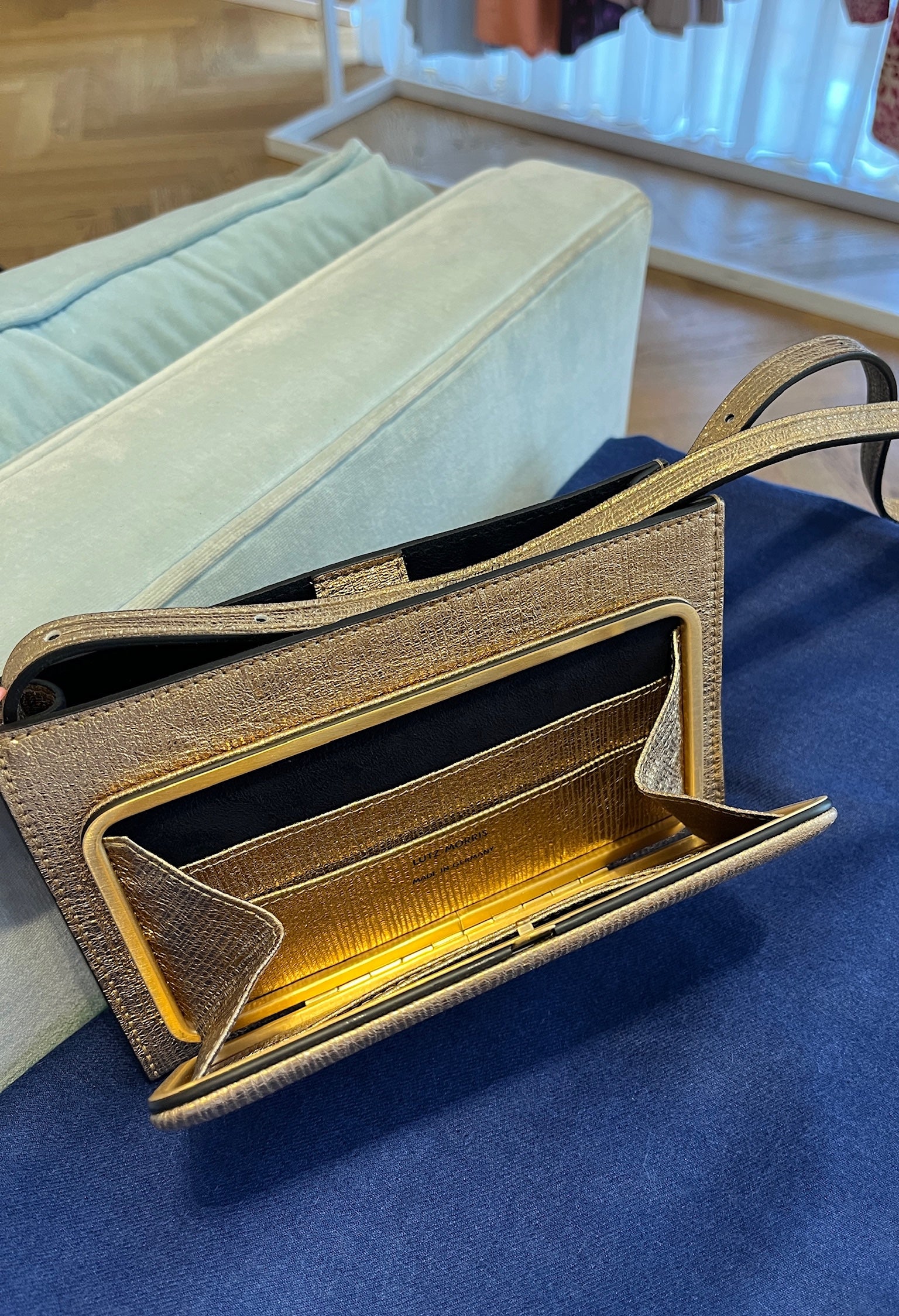 LUTZ MORRIS | METALLIC PARKER HORIZON SHOULDER BAG