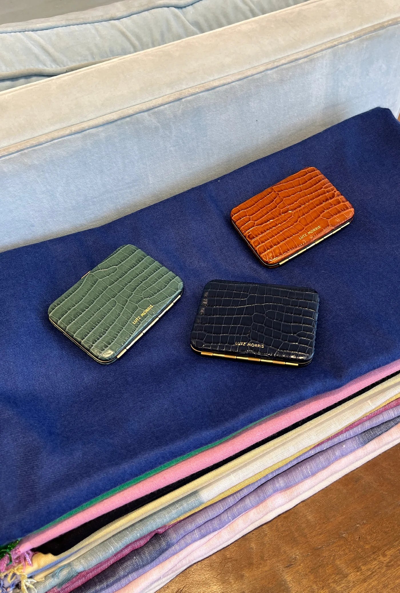 LUTZ MORRIS | CROCO NOLAN CARD HOLDER