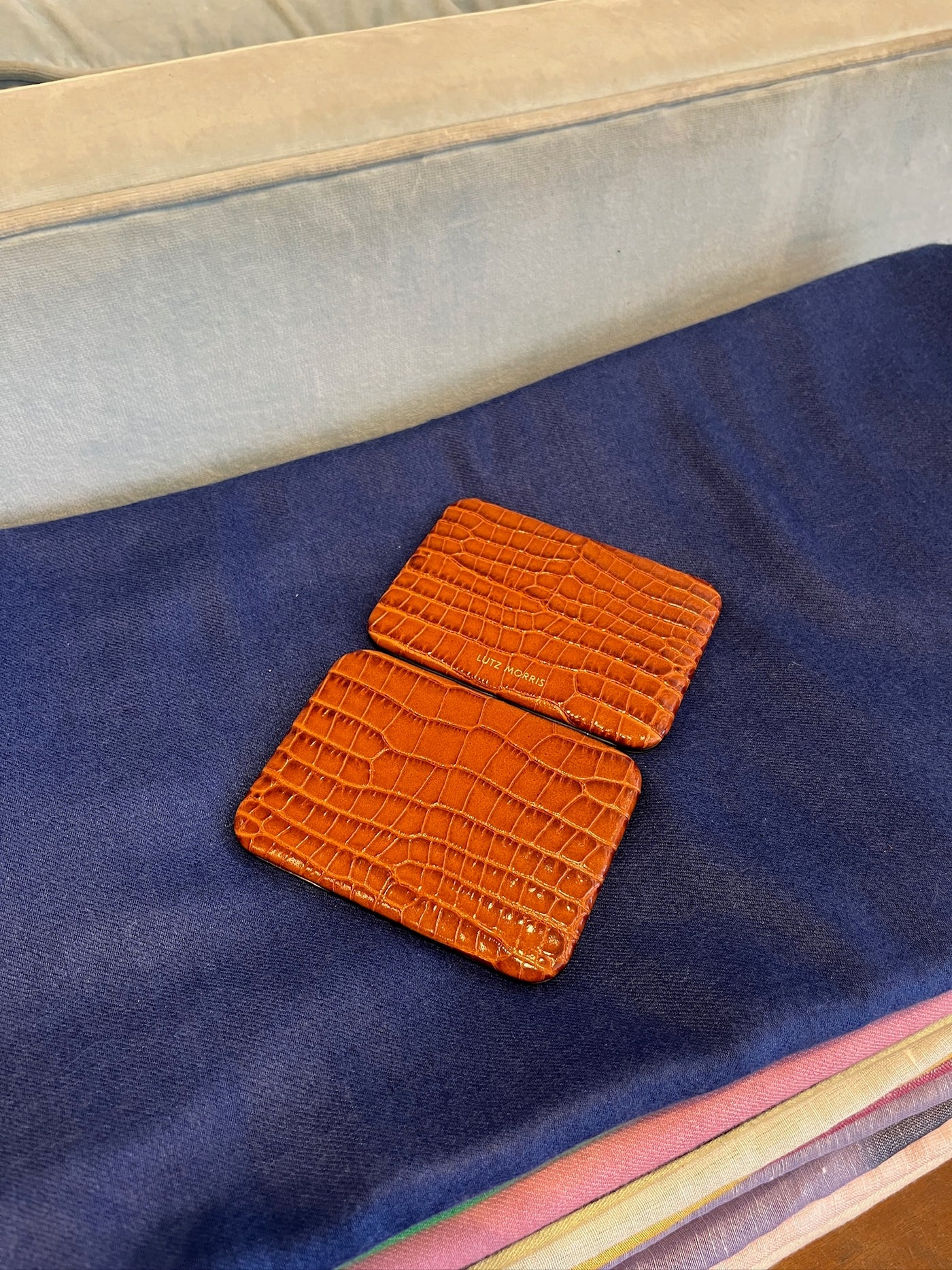 LUTZ MORRIS | CROCO NOLAN CARD HOLDER