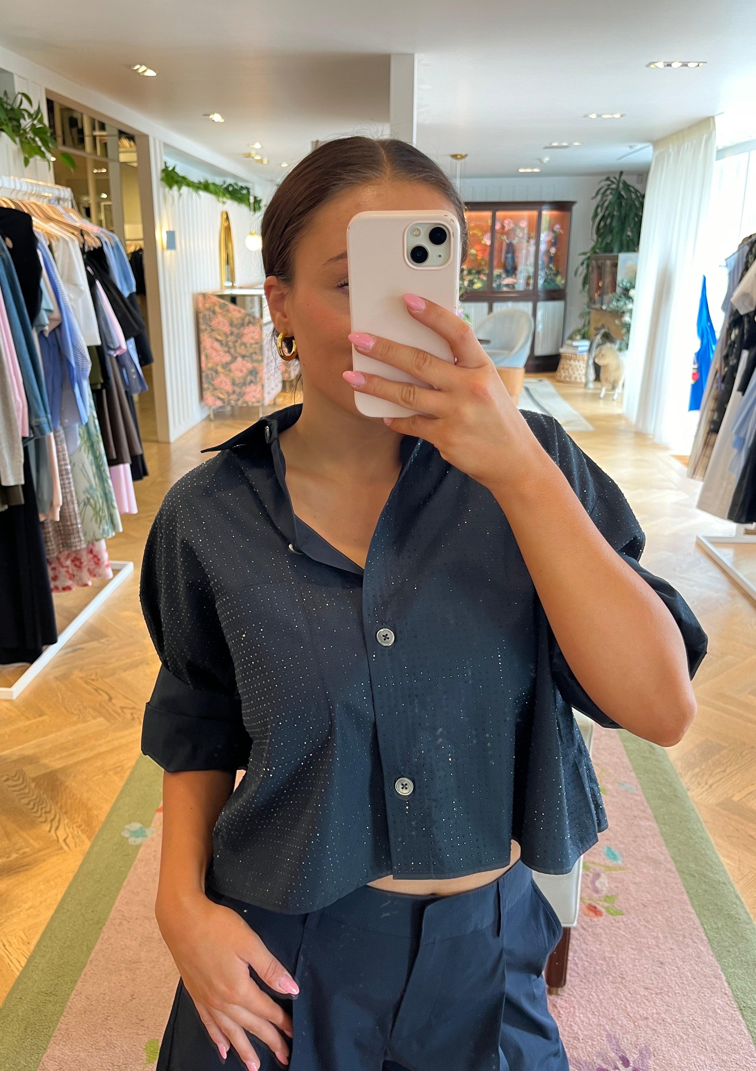 TWP | BUTTON DOWN WITH CRYSTALS