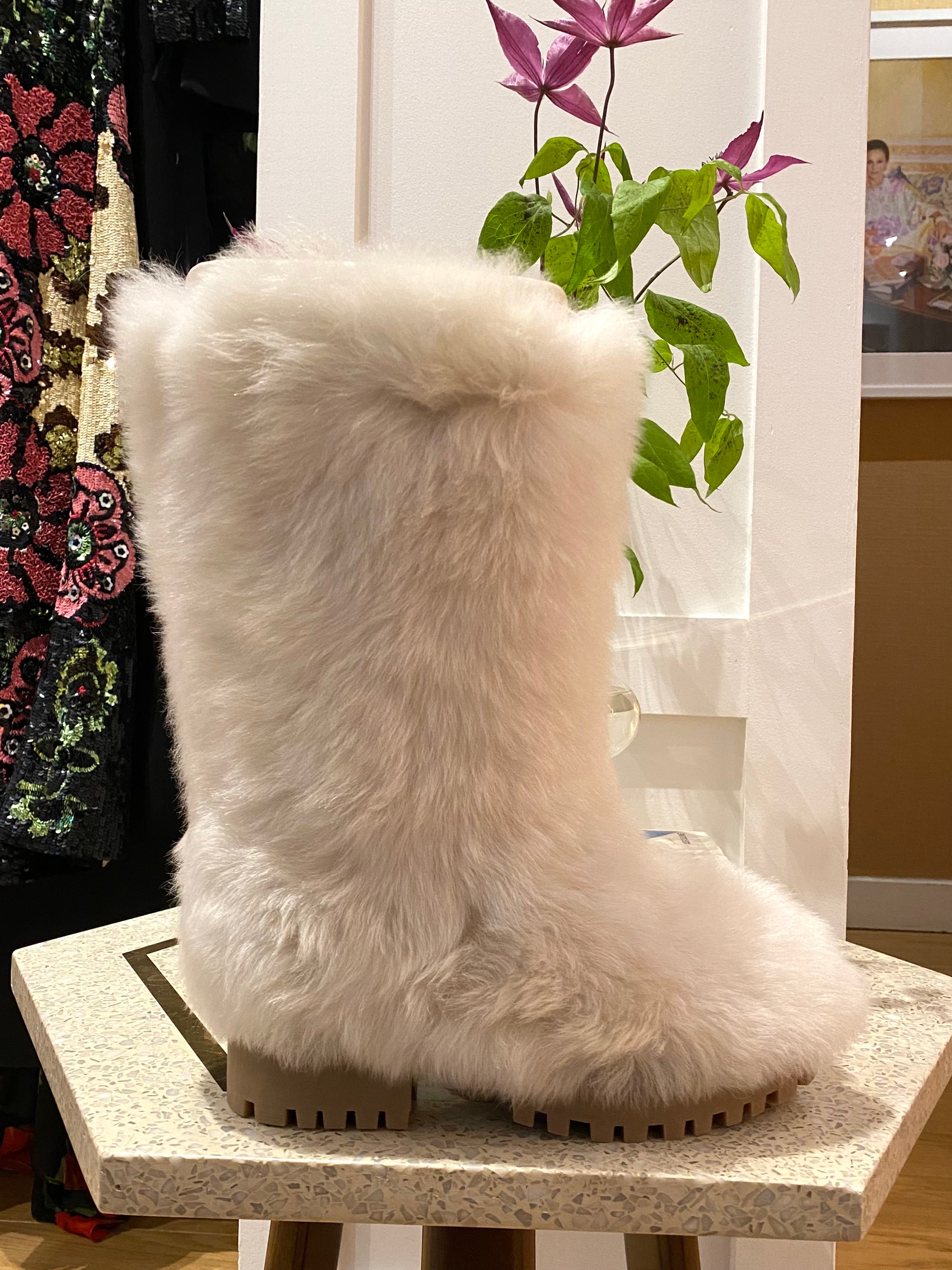 YVES SALOMON | TALL SHEARLING BOOT