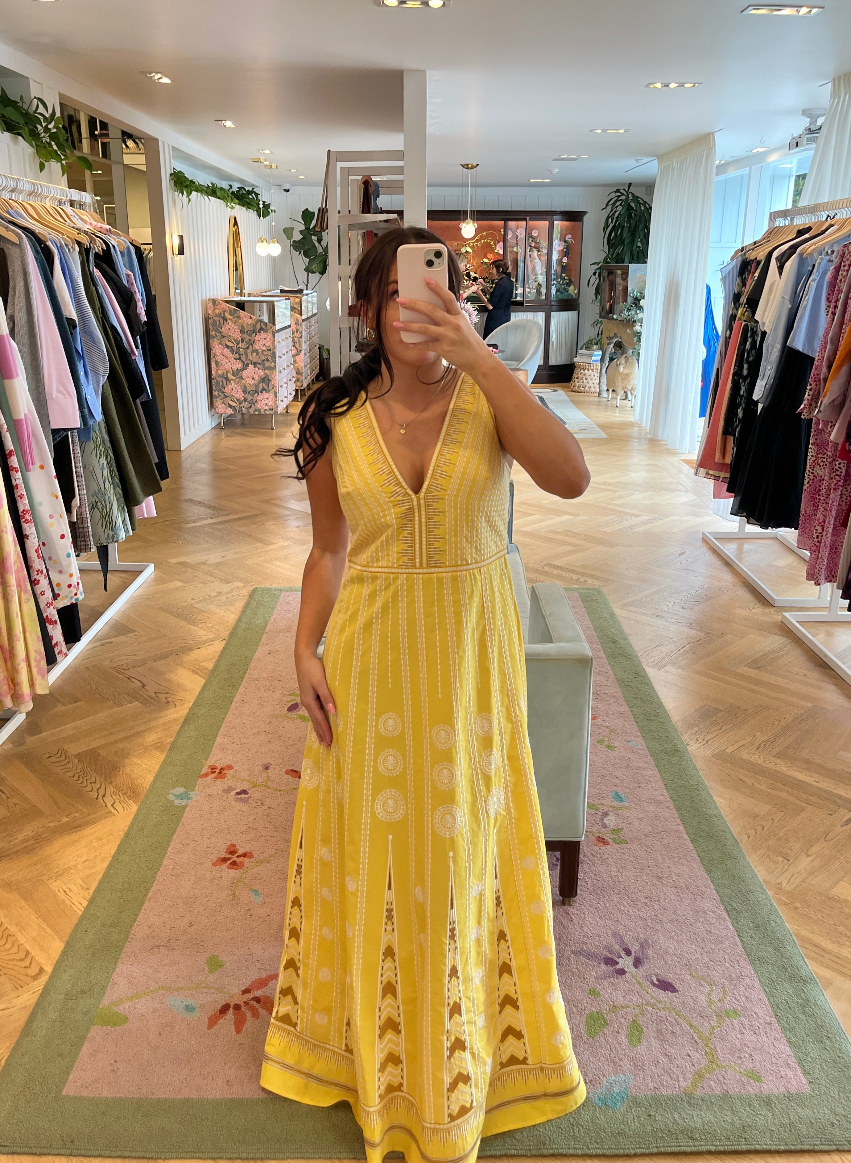 EMPORIO SIRENUSE | EMBROIDERED BACKGAMMON DRESS