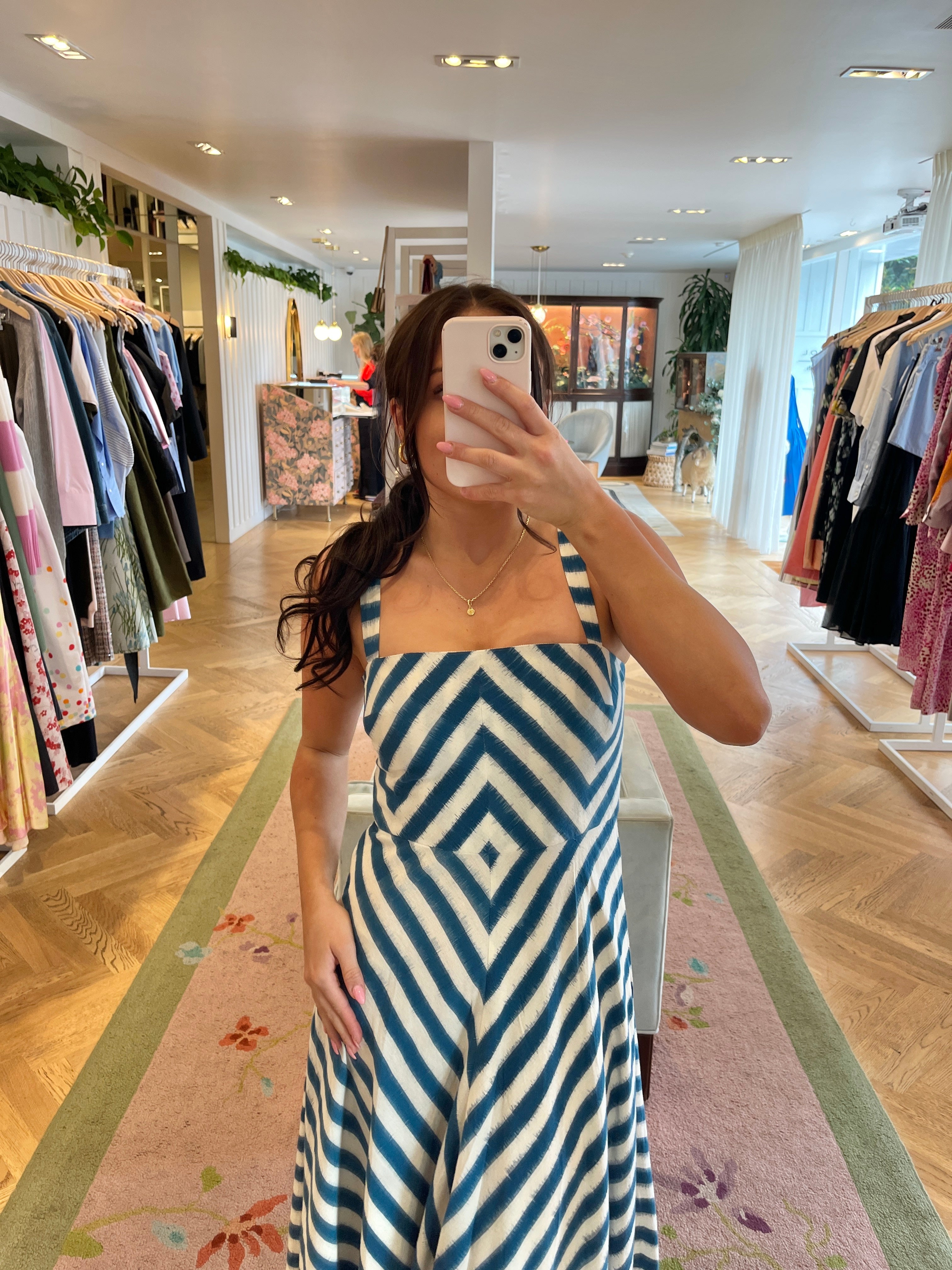 EMPORIO SIRENUSE | MARGHERITA STRIPE MIDI DRESS
