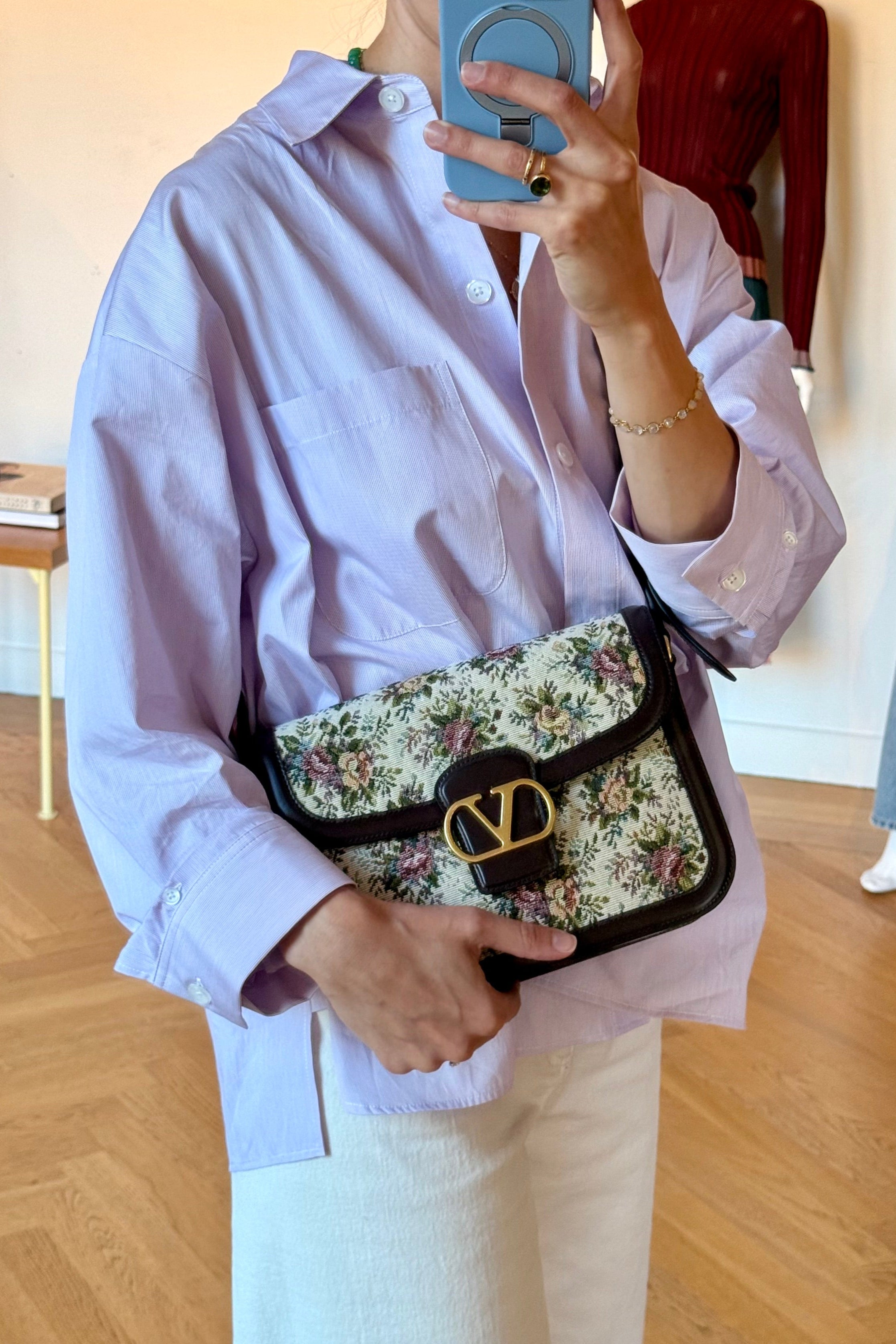 VALENTINO | 9 TO 5 JACQUARD SHOULDER BAG