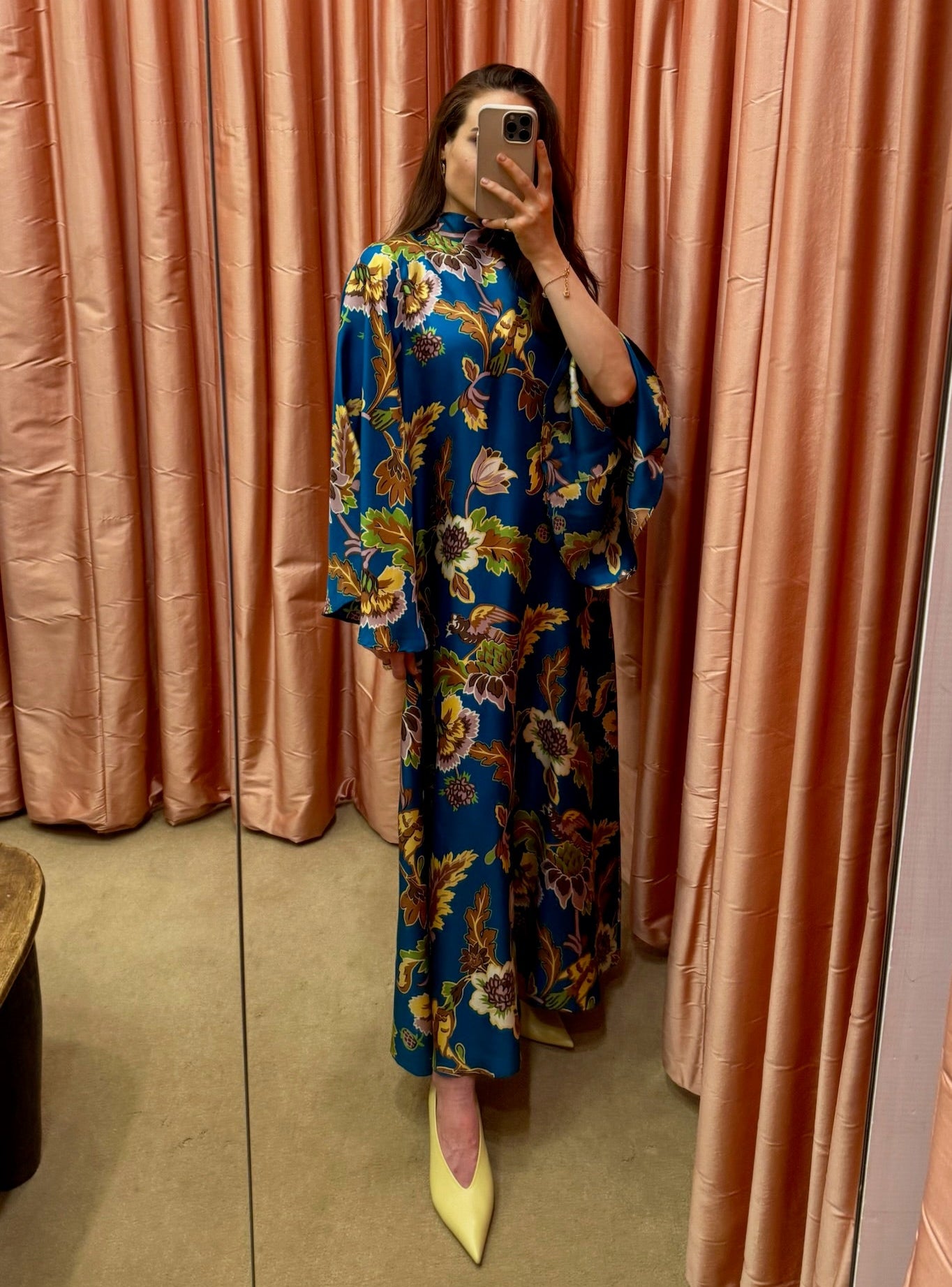 MAGNIFICO KAFTAN MIDI DRESS