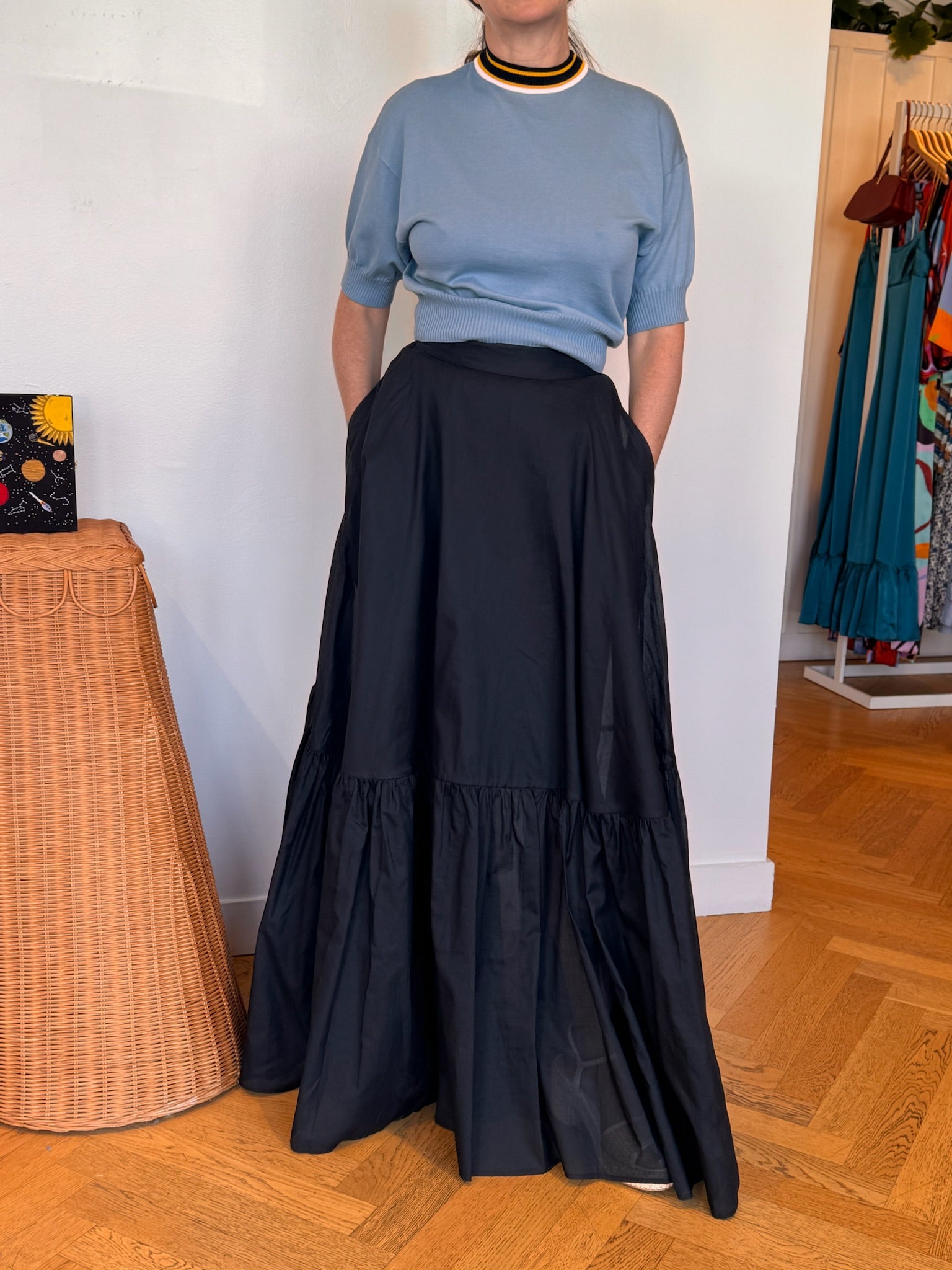 PLAN C | TIERED LONG SKIRT