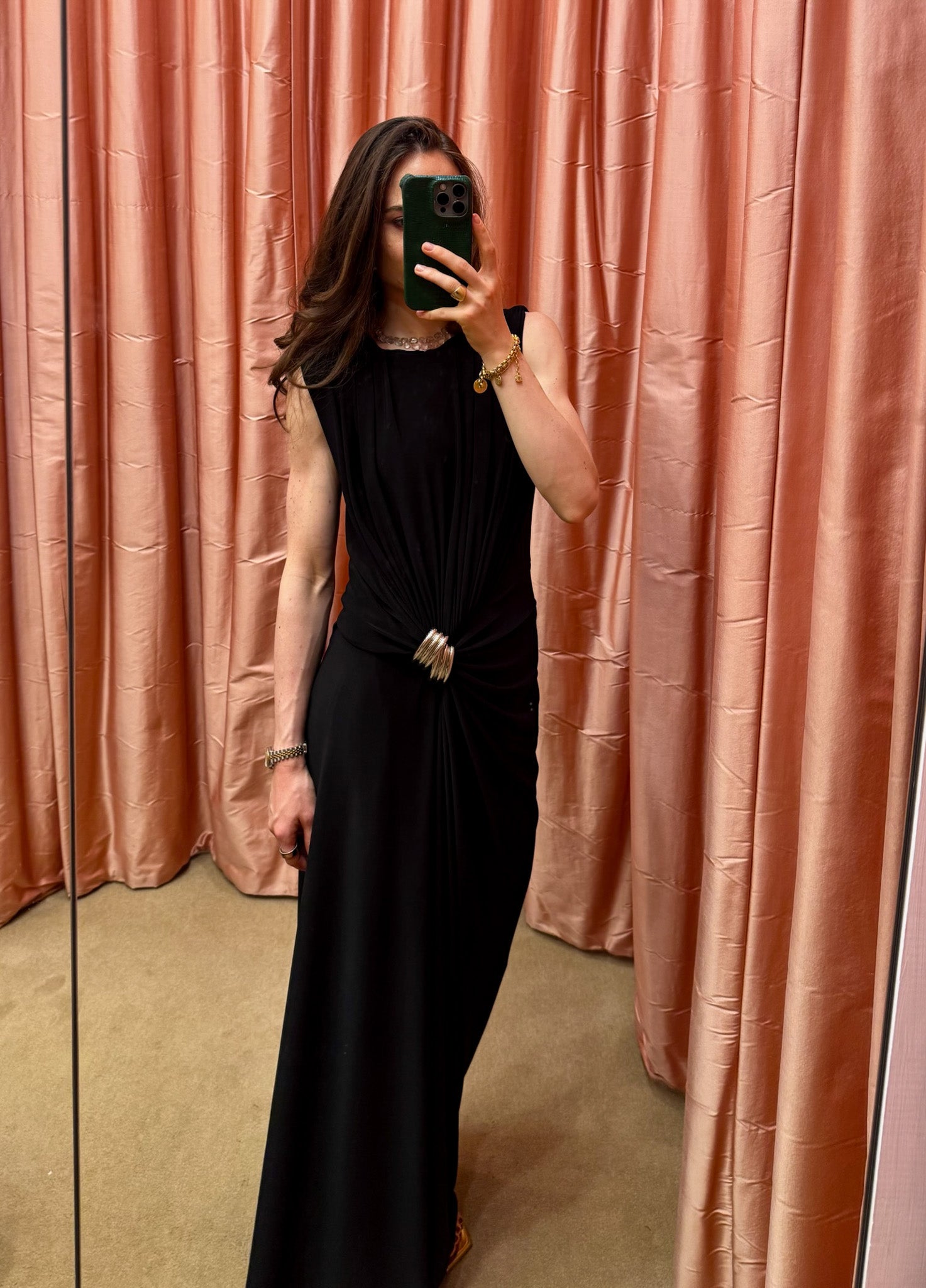 BRANDON MAXWELL | SLEEVELESS SERENA JERSEY DRESS