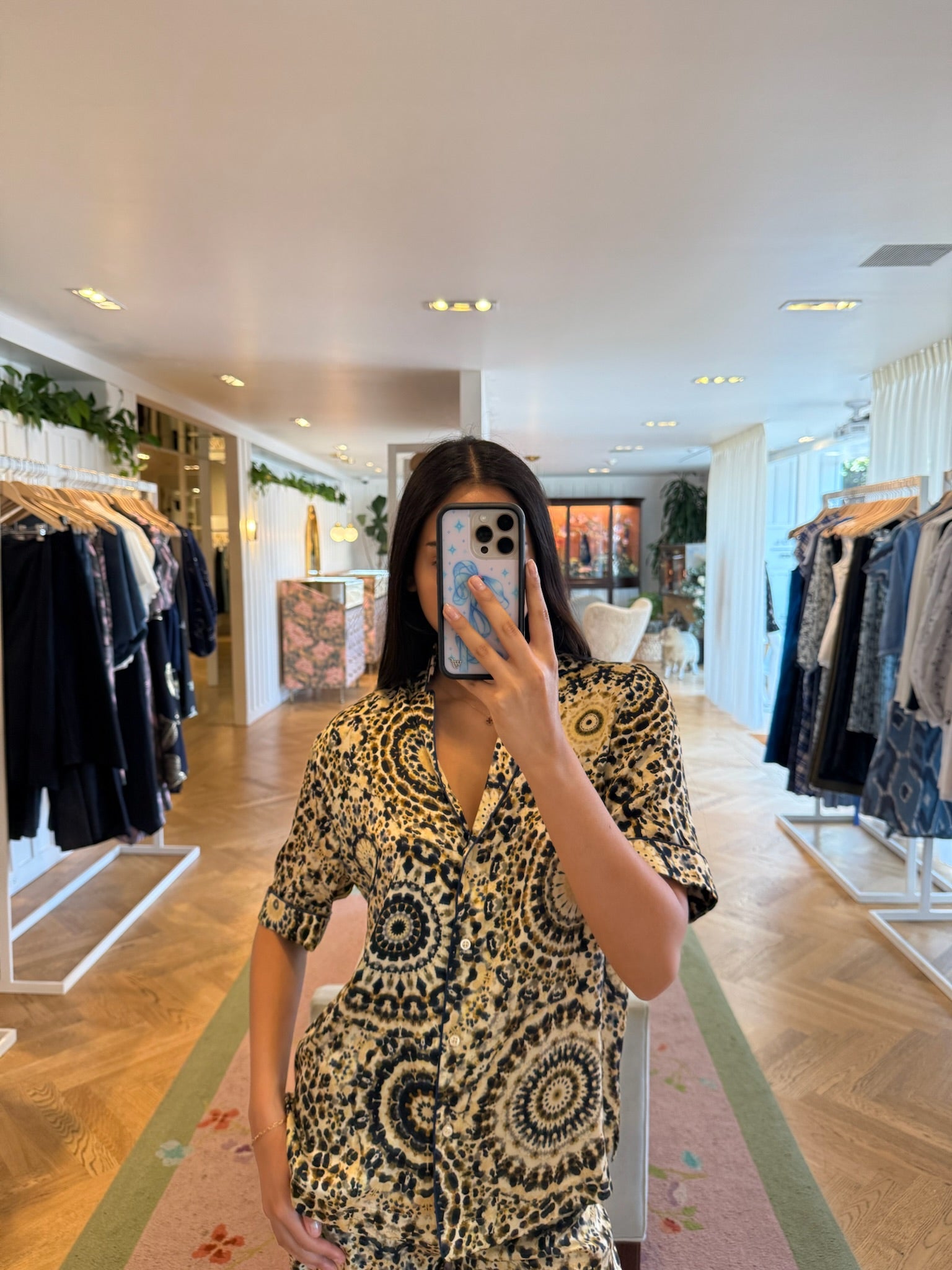 OFFICINE GENERALE | PRINTED SILK BLOUSE