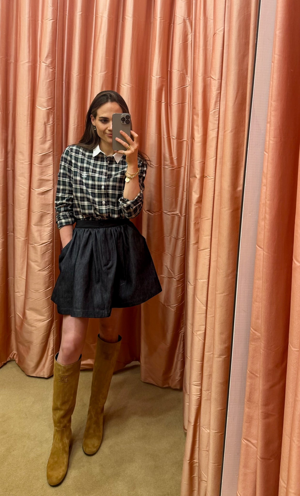 CECILIE BAHNSEN | DENIM BOBBI SKIRT