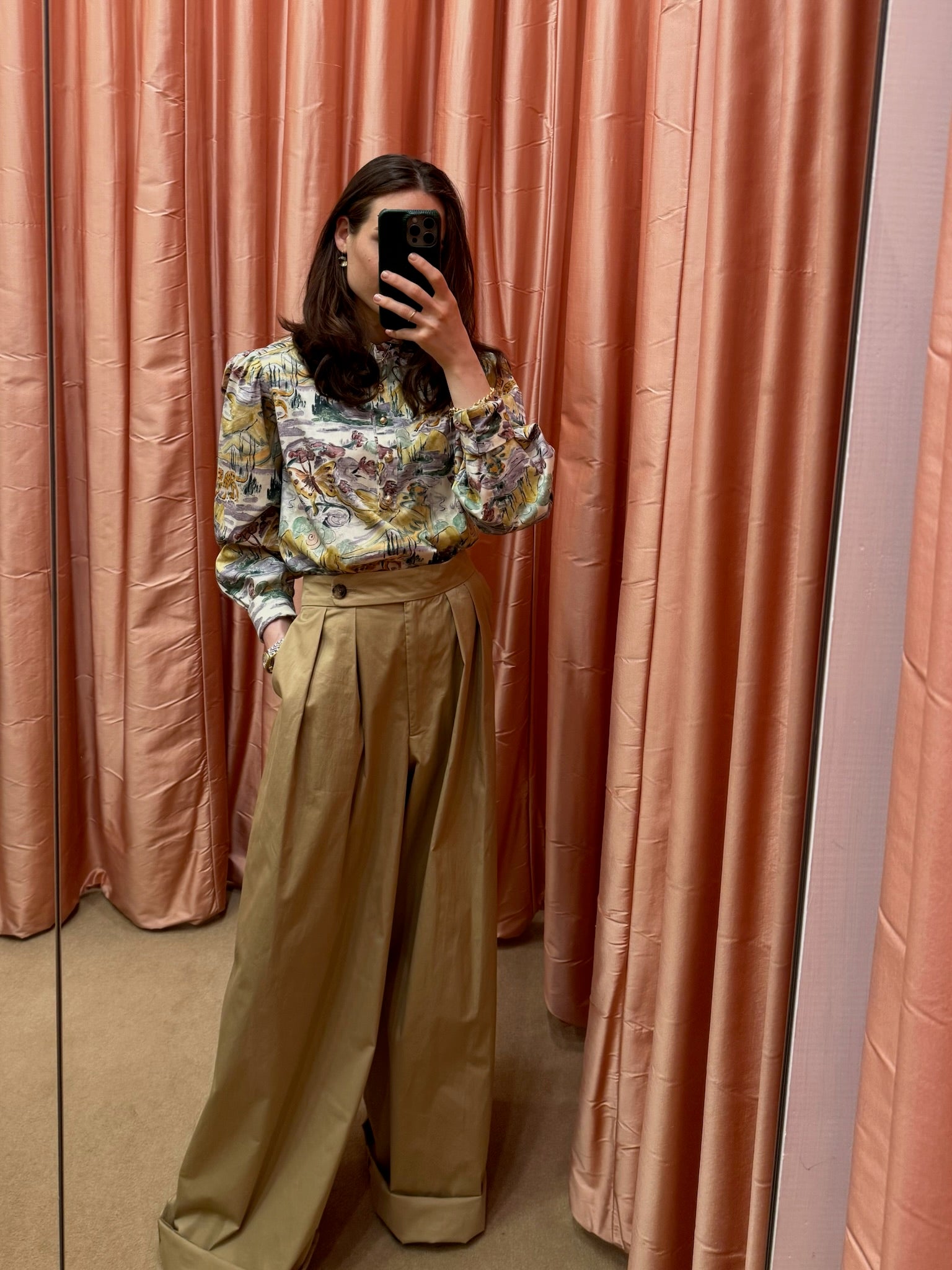 DRIES VAN NOTEN | HIGH WAISTED WIDE LEG TROUSER