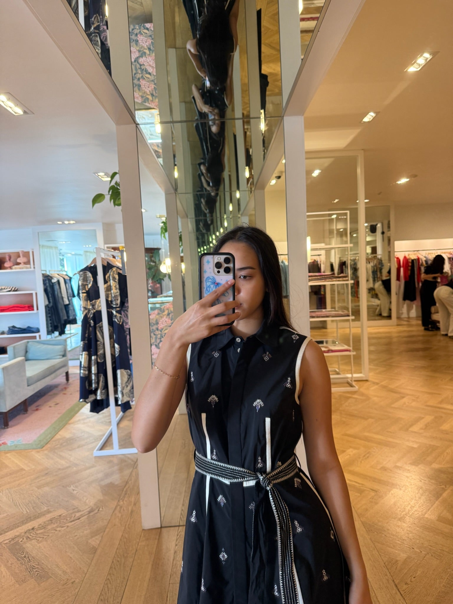 EMPORIO SIRENUSE | COLLARED BYZANTINE MIDI DRESS